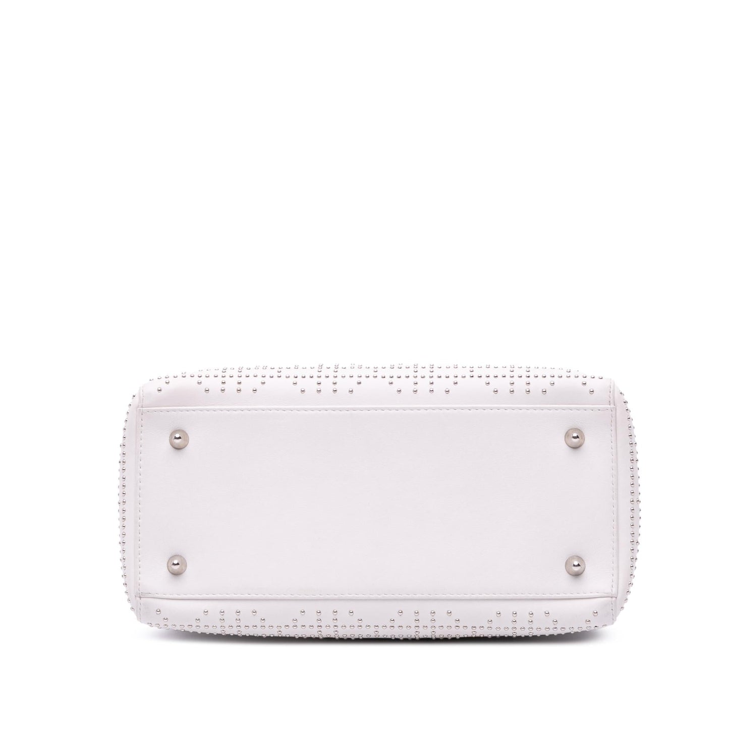Dior Cannage Studded Lady Satchel Bag Lambskin Medium
