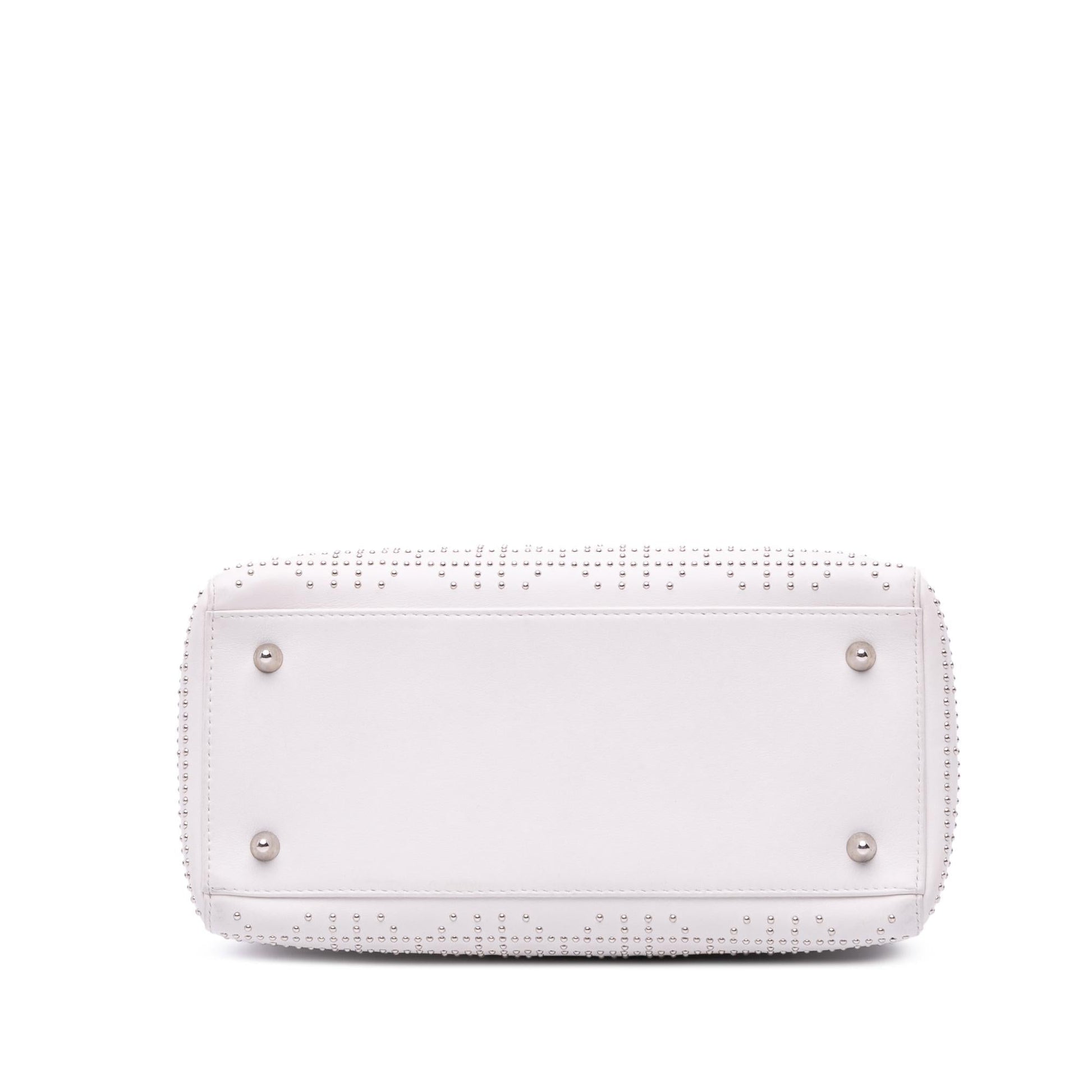 Dior Cannage Studded Lady Satchel Bag Lambskin Medium Lady Dior 1