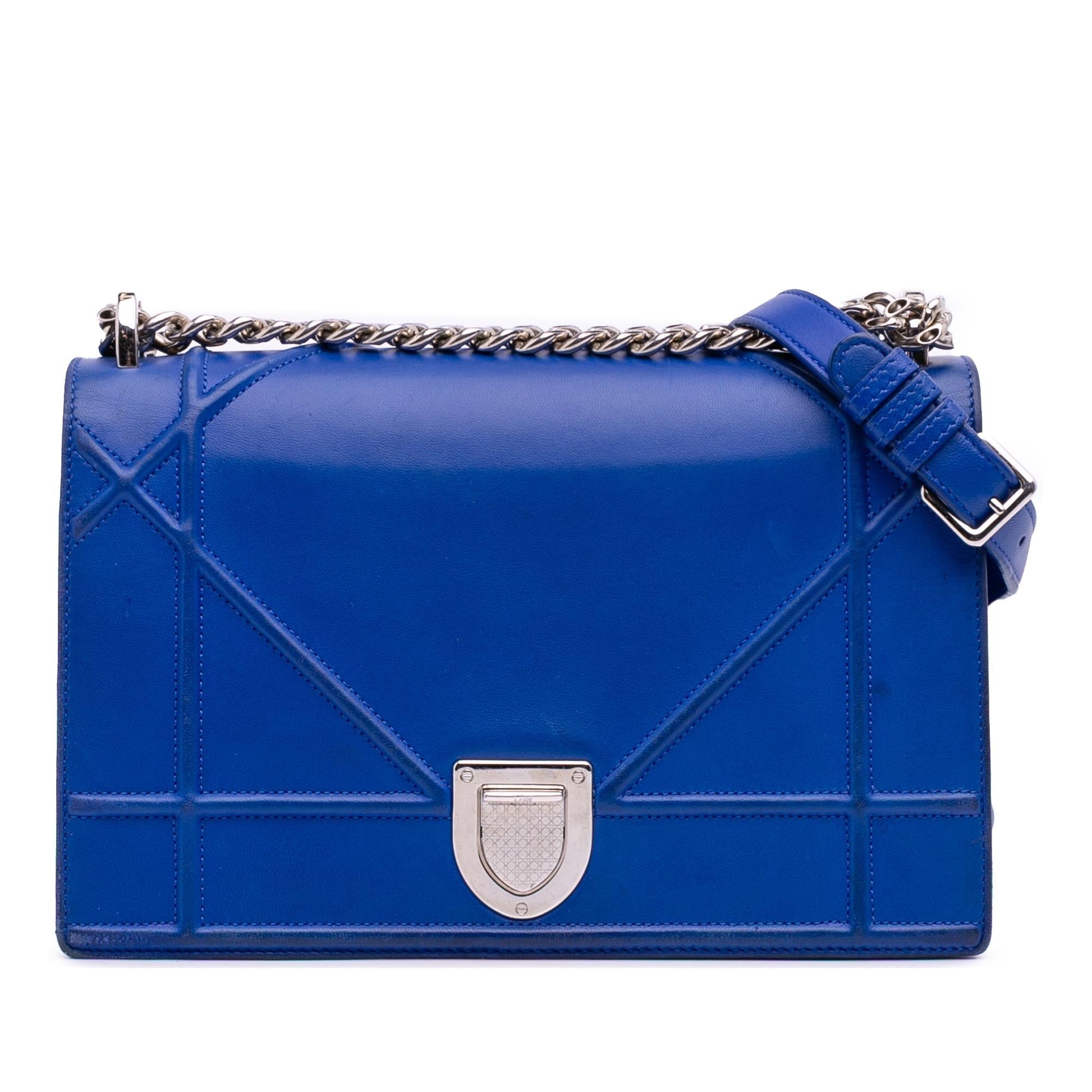Dior ama Crossbody Bag Lambskin Medium Flap Diorama Flap 1