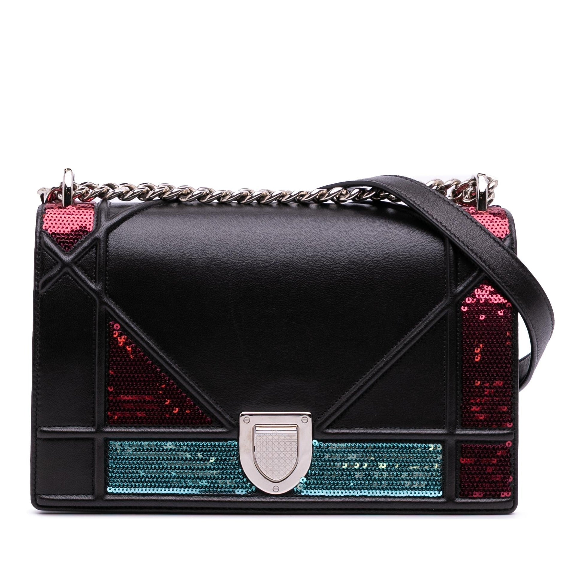 Dior Sequin ama Crossbody Bag Lambskin Medium Flap Diorama Flap 2