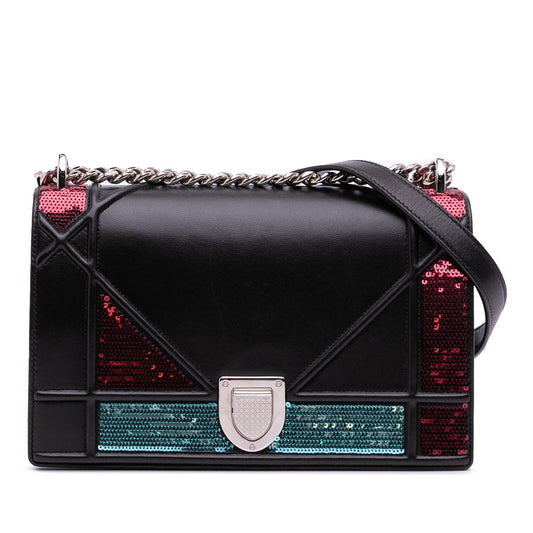 Dior Sequin ama Crossbody Bag Lambskin Medium Flap Diorama Flap 2