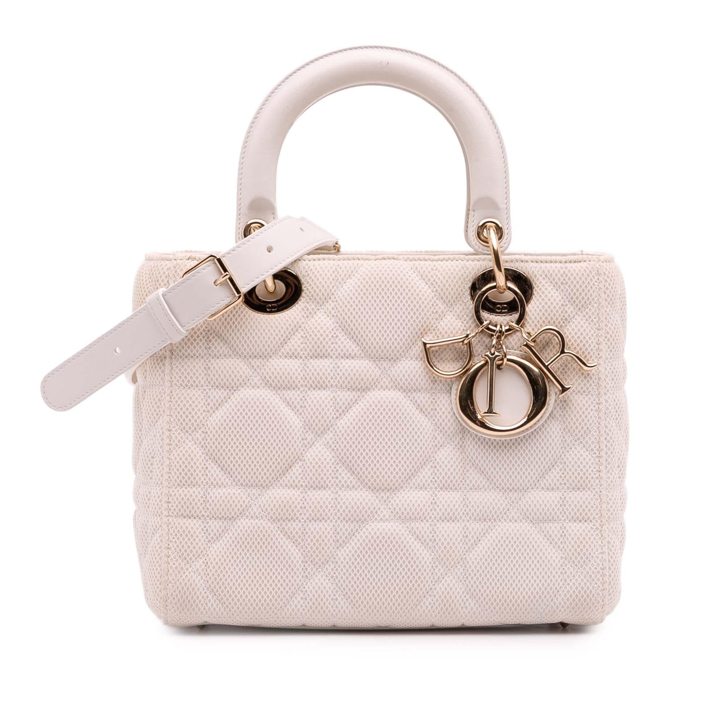 Dior Mesh Cannage Lady Satchel Bag Medium Lady Dior 1