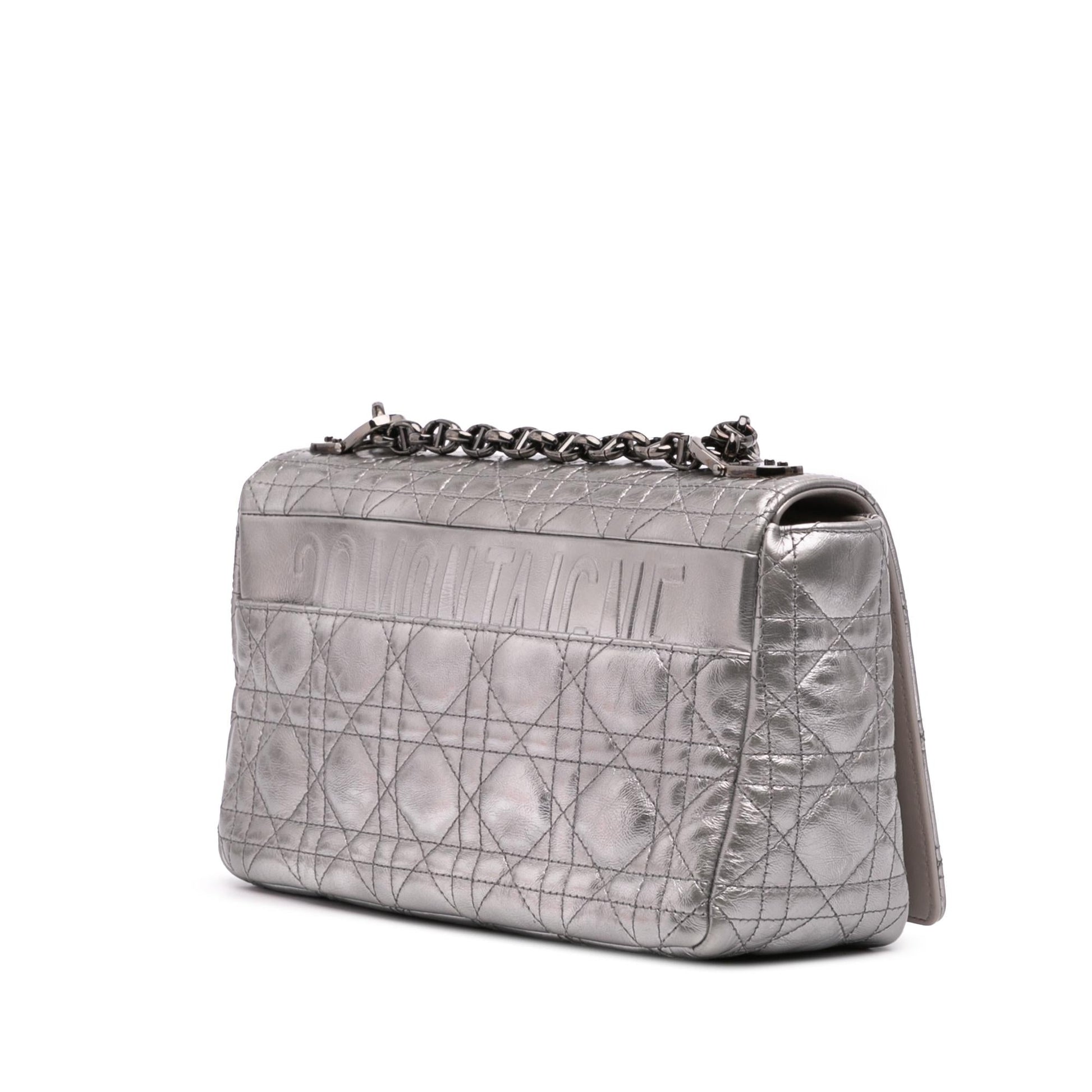 Dior Metallic Calfskin Cannage Supple Caro Bag Medium Crossbody Bag Caro Bag 1