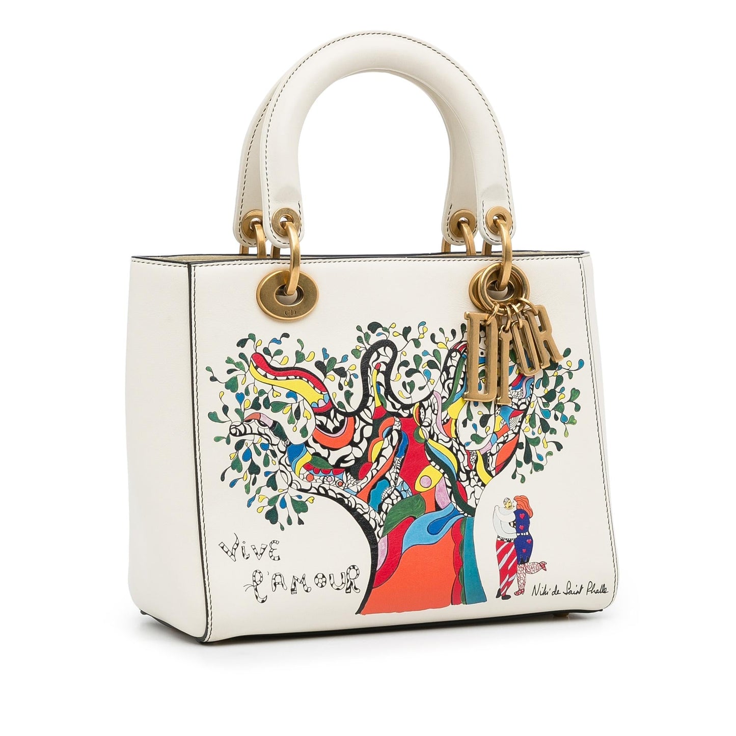 Dior Niki De Saint Phalle Lady Shg Satchel Bag Medium