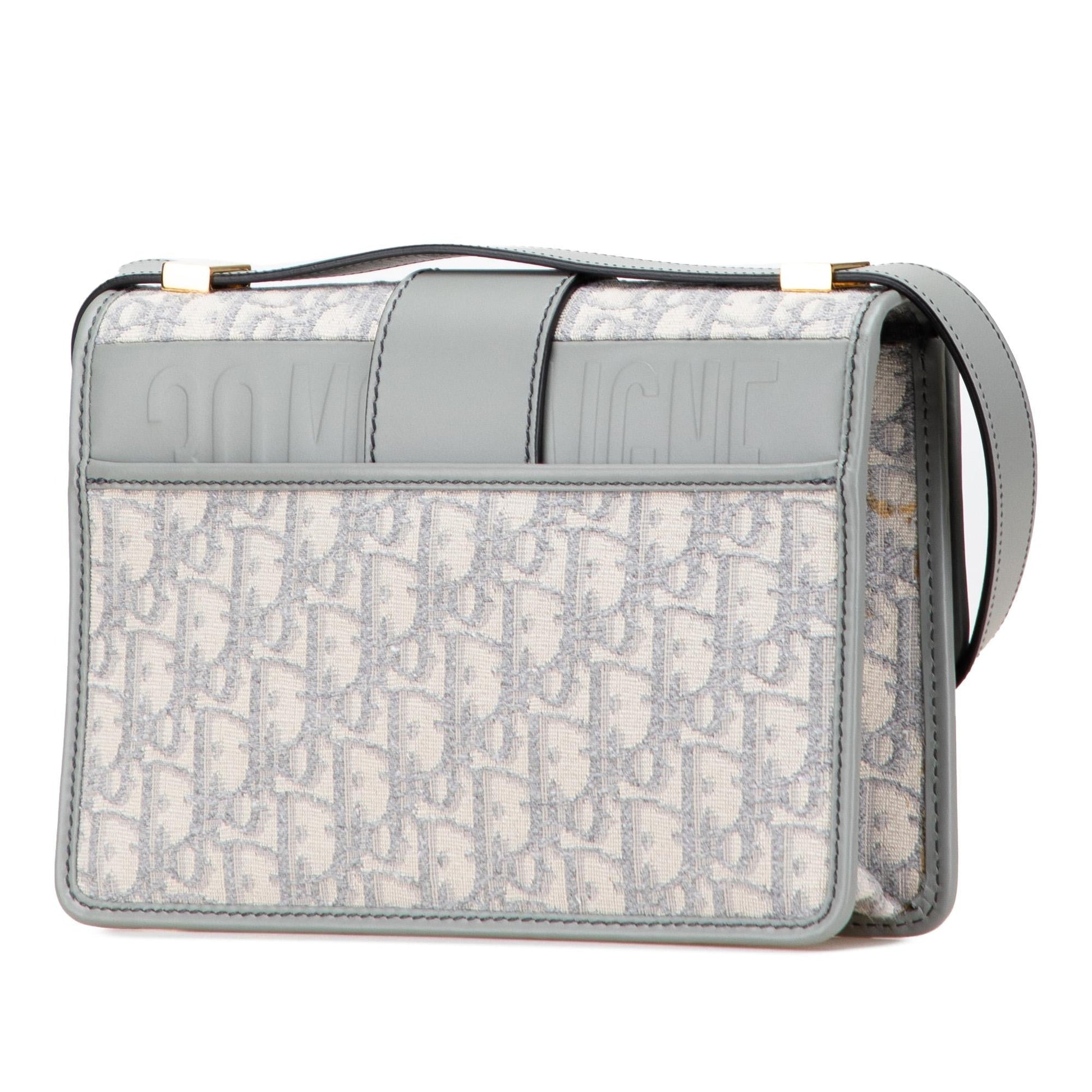 Dior Oblique Montaigne Bag Canvas Medium Crossbody Bag