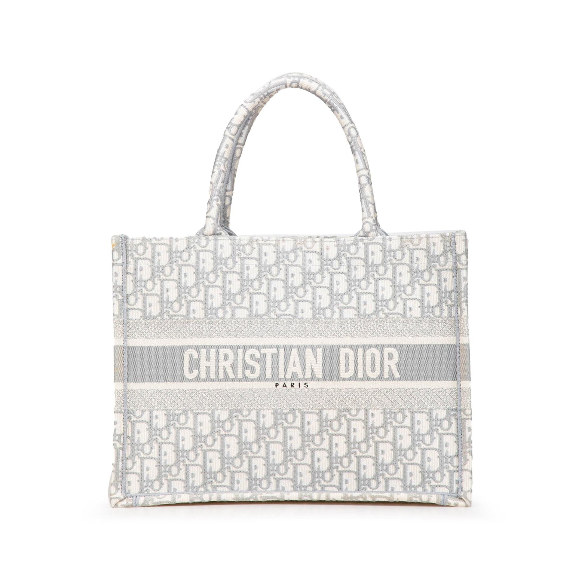 Dior Oblique Book Tote Canvas Medium Tote Bag