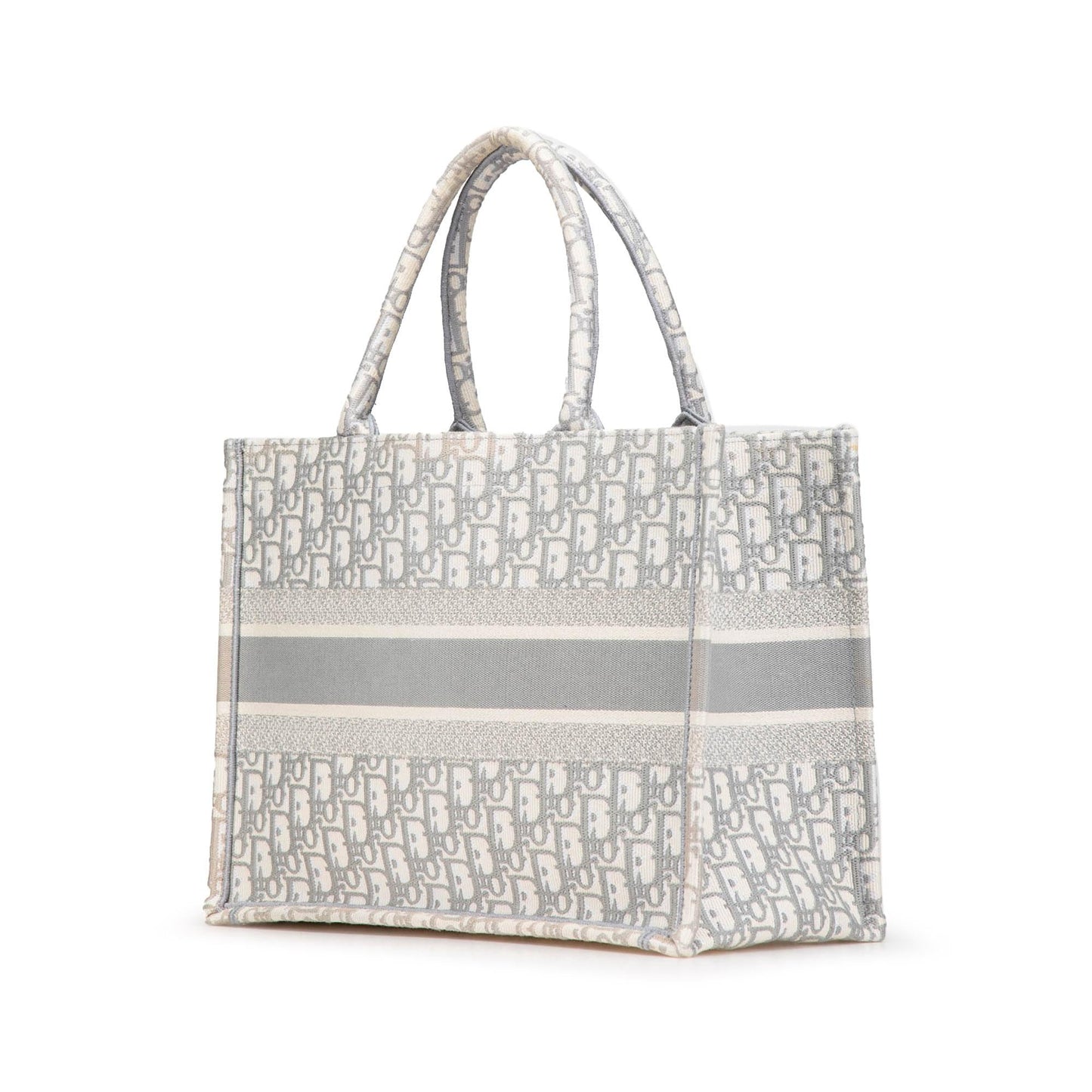 Dior Oblique Book Tote Canvas Medium Tote Bag