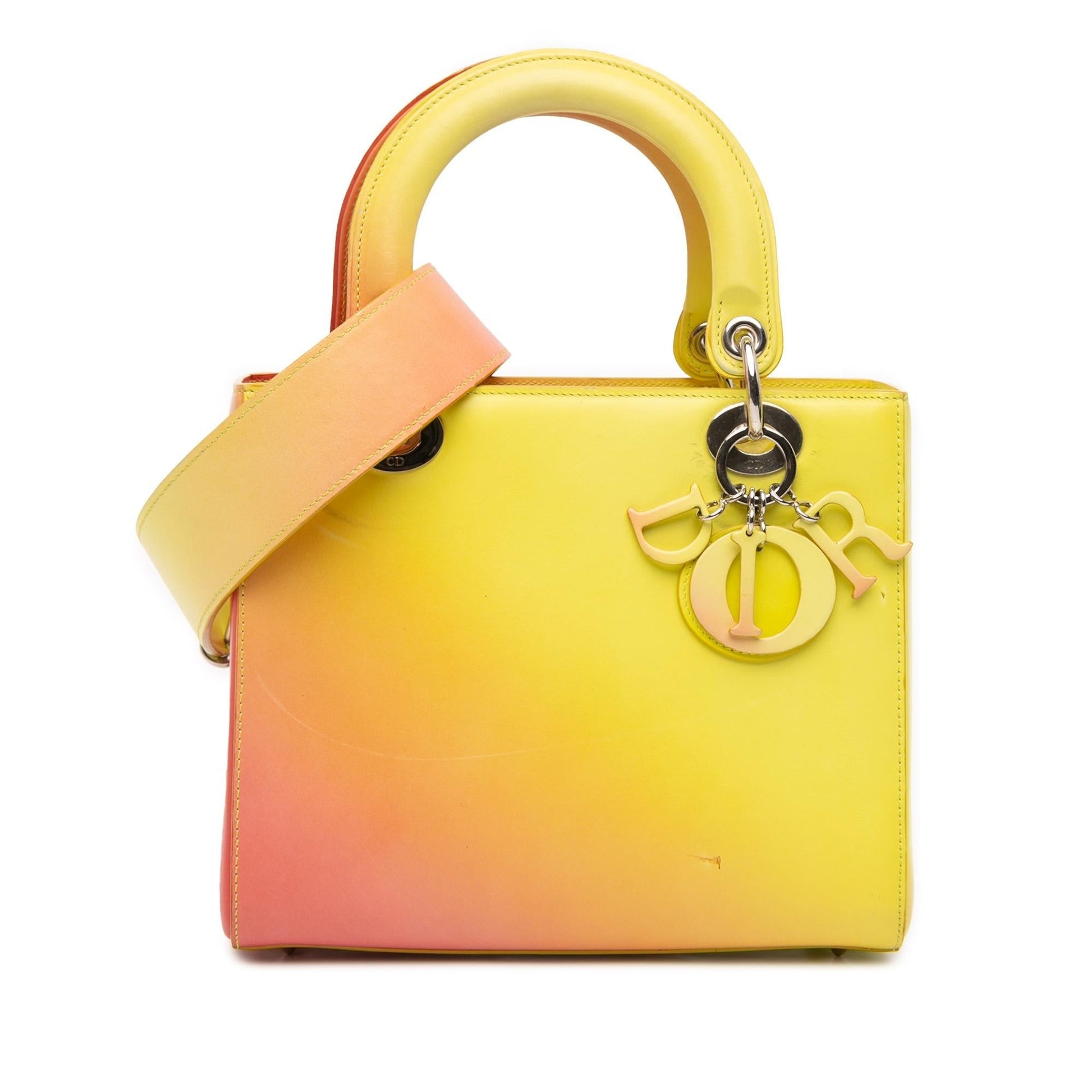 Dior Ombre Calfskin Lady Satchel Bag Medium