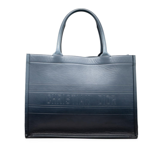 Dior Ombre Book Tote Leather Medium Embossed Tote Bag