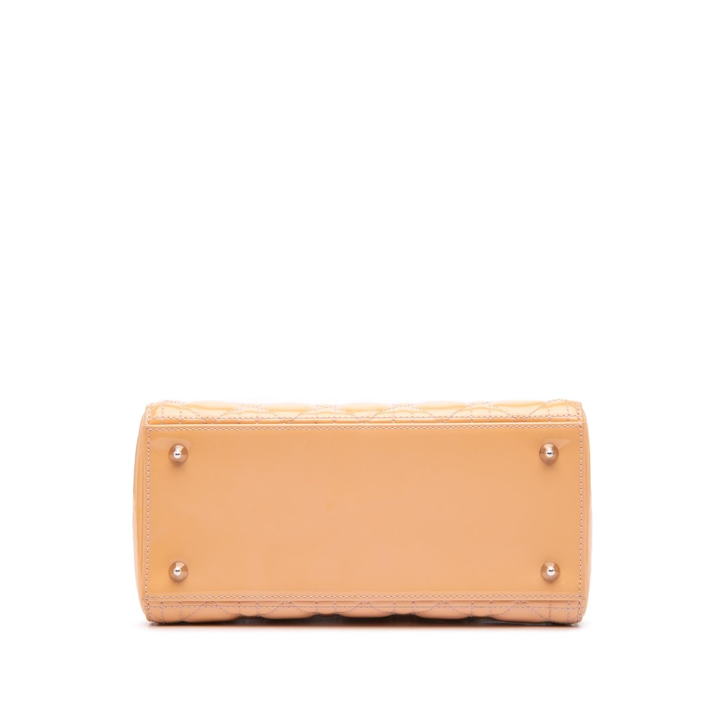 Dior Cannage Lady Satchel Bag Patent Medium Lady Dior 8