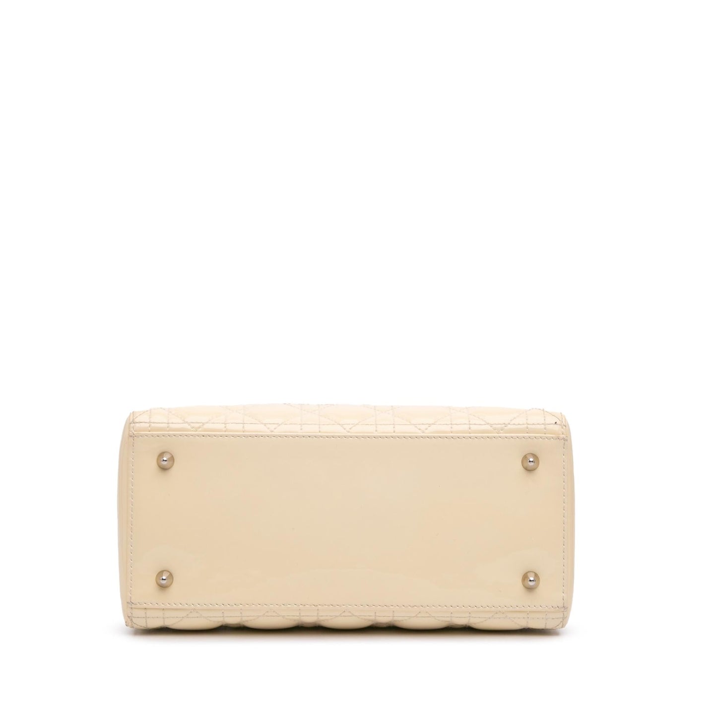 Dior Cannage Lady Satchel Bag Patent Medium Lady Dior 26
