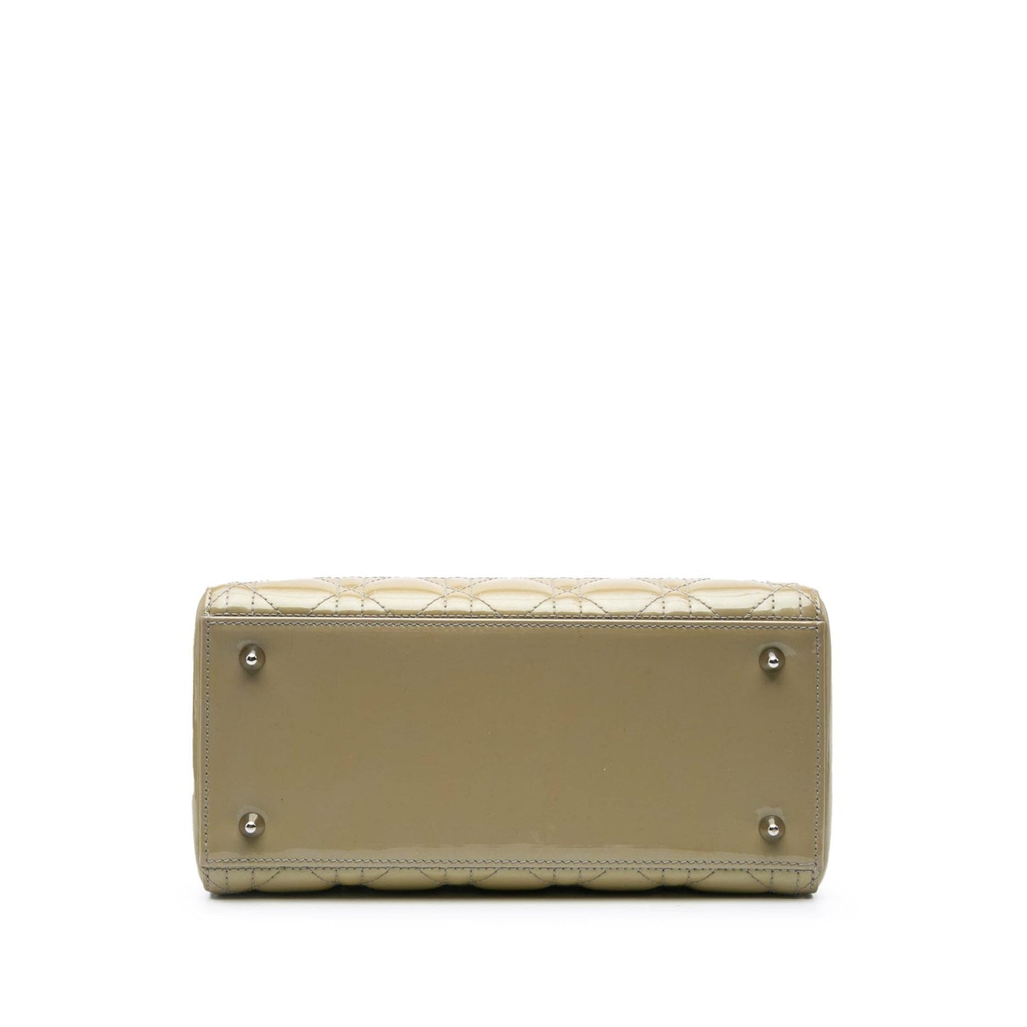 Dior Cannage Lady Satchel Bag Patent Medium Lady Dior 20
