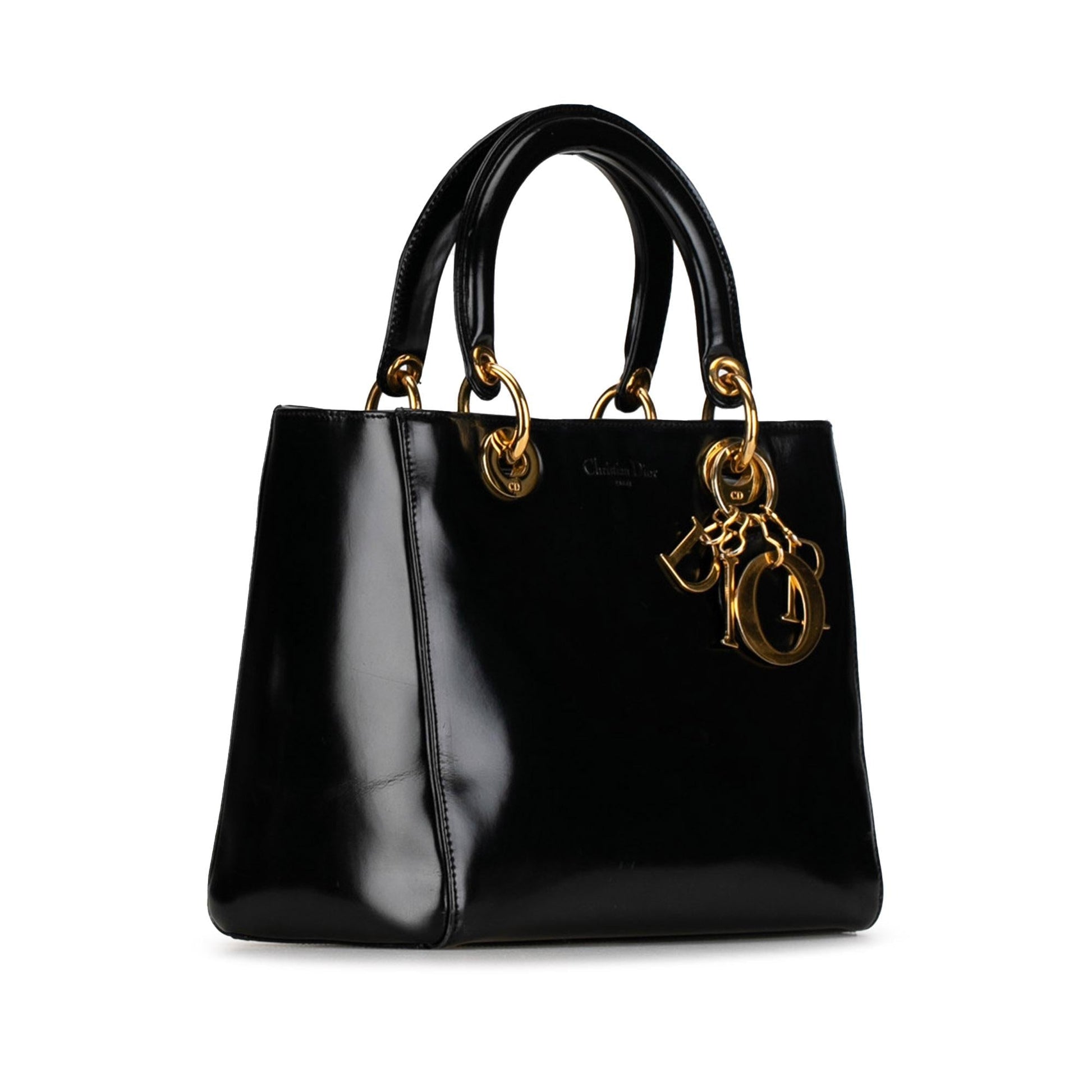 Dior Lady Shg 6Fbji6 Satchel Bag Patent Medium