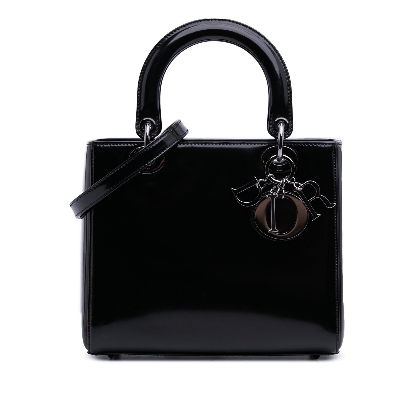 Dior Lady Satchel Bag Patent Medium Lady Dior 1