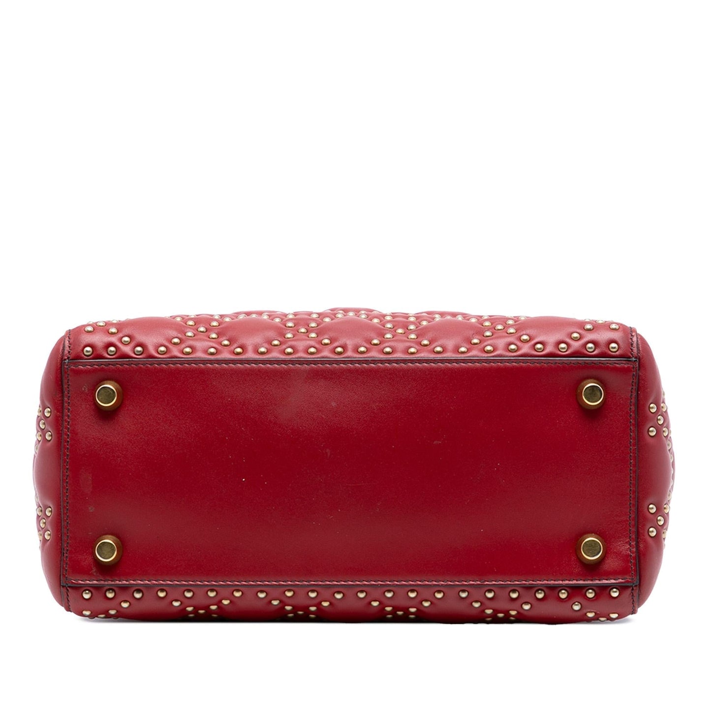 Dior Studded Calfskin Lady Satchel Bag Medium