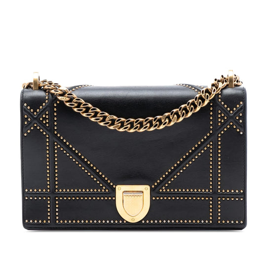 Dior Studded ama Crossbody Bag Lambskin Medium Flap Diorama Flap 2