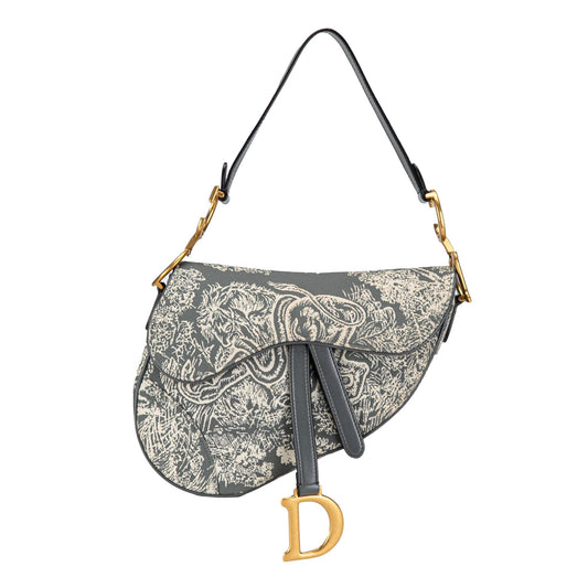 Dior Toile De Jouy Saddle Shg Zocjvr Shoulder Bag Medium