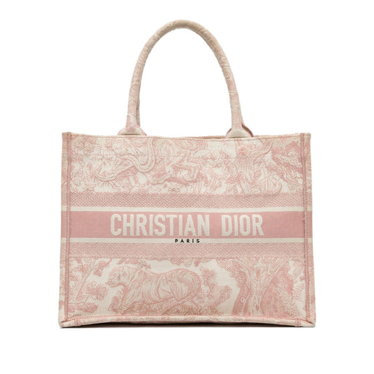 Dior Toile De Jouy Book Tote Shg Fkngrd Medium Tote Bag