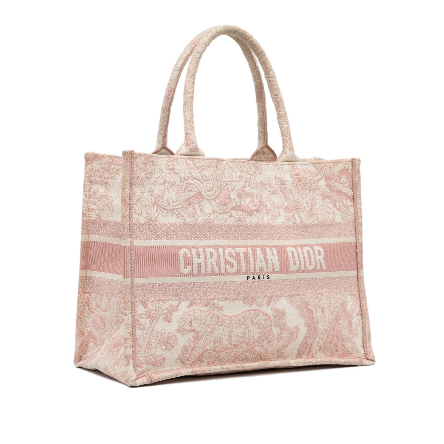 Dior Toile De Jouy Book Tote Shg Fkngrd Medium Tote Bag