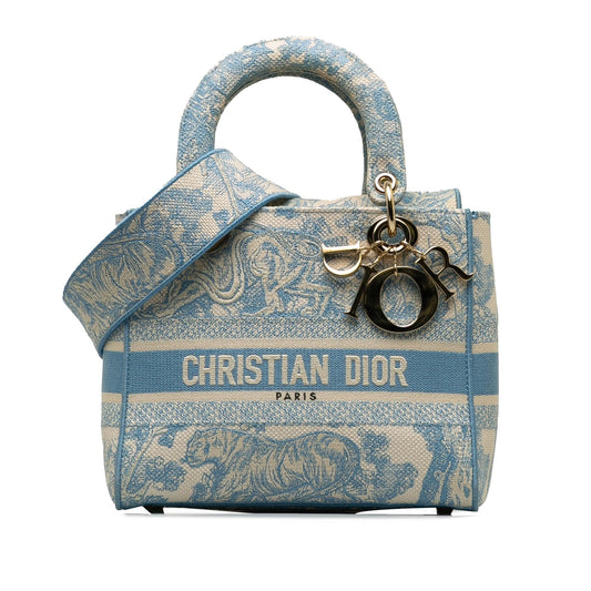 Dior Toile De Jouy Lady Lite Shg Lscw03 Satchel Medium Satchel Bag