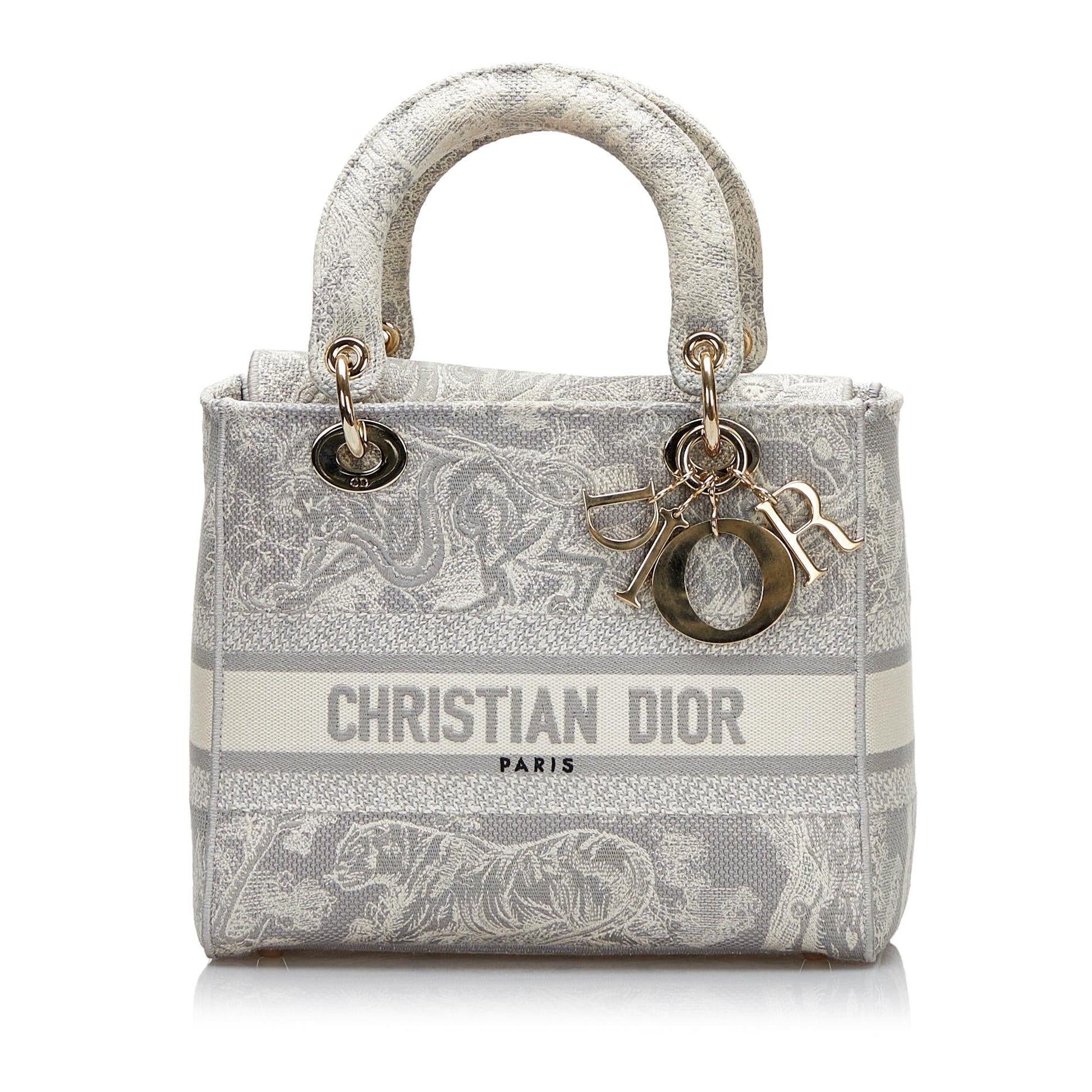 Dior Toile De Jouy Lady Lite Shg Qlszrh Satchel Medium Satchel Bag