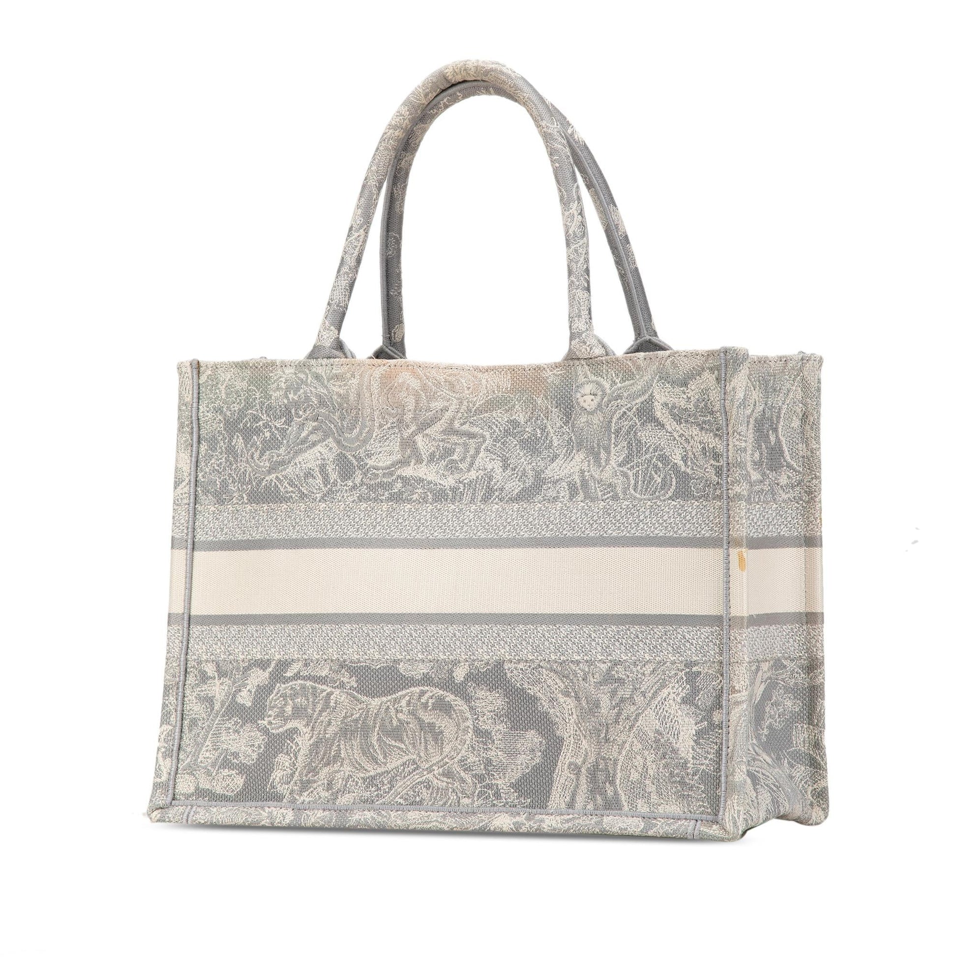 Dior Toile De Jouy Reverse Book Tote Shg Owlz7X Medium Embroidered Tote Bag
