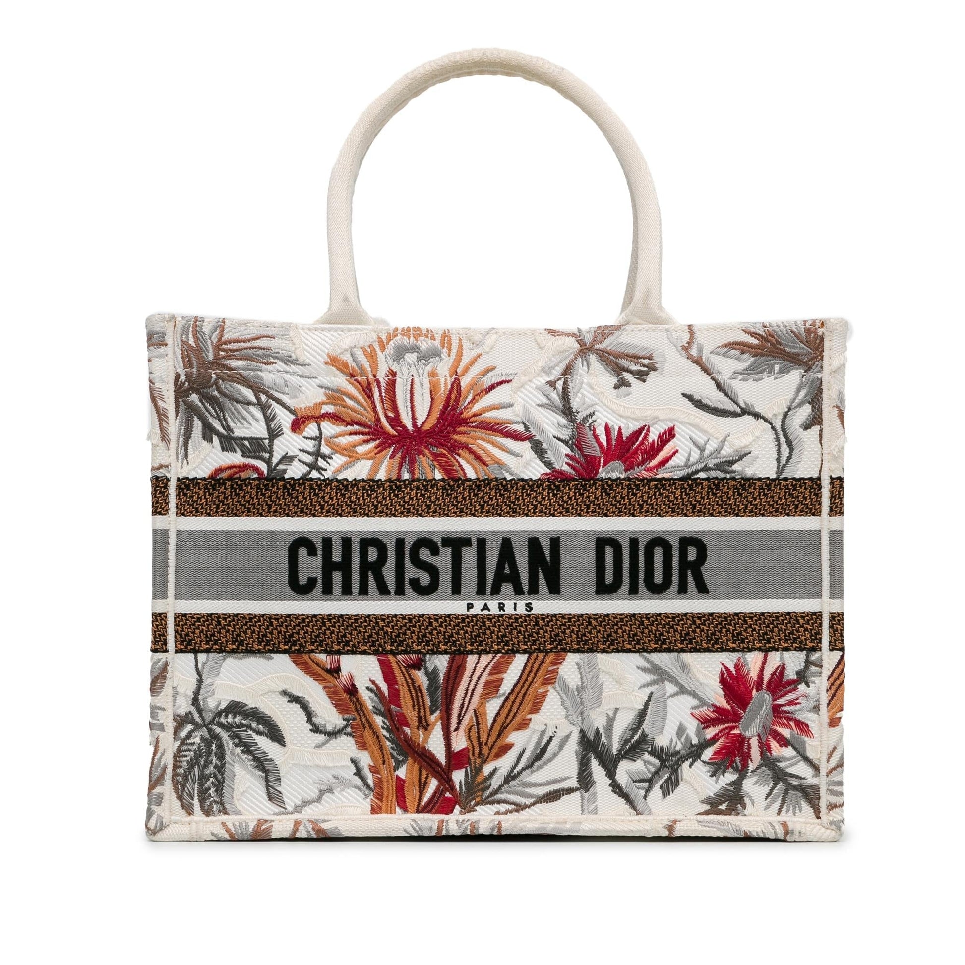 Dior Toile De Jouy Tropicalia Book Tote Shg Nuiibd Medium Tote Bag