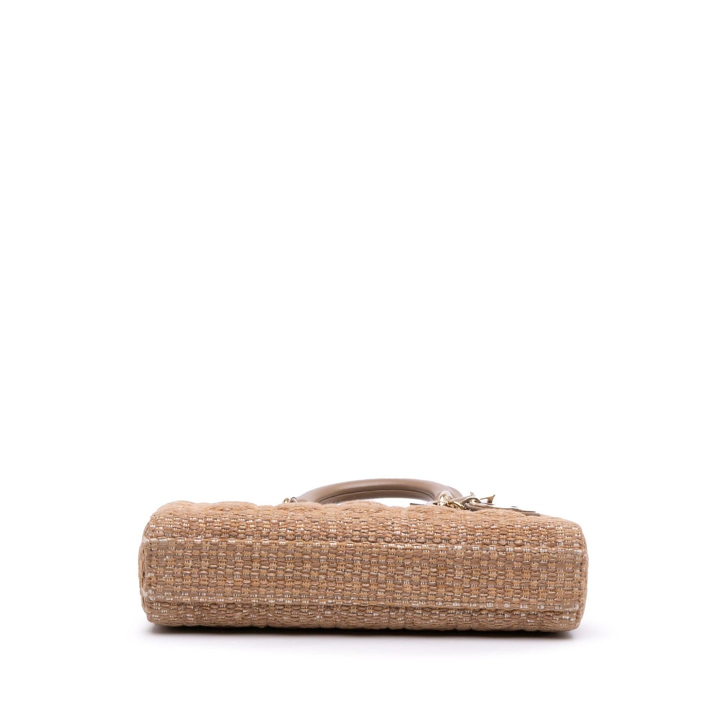 Dior Tweed Cannage Lady Joy Satchel Bag Medium