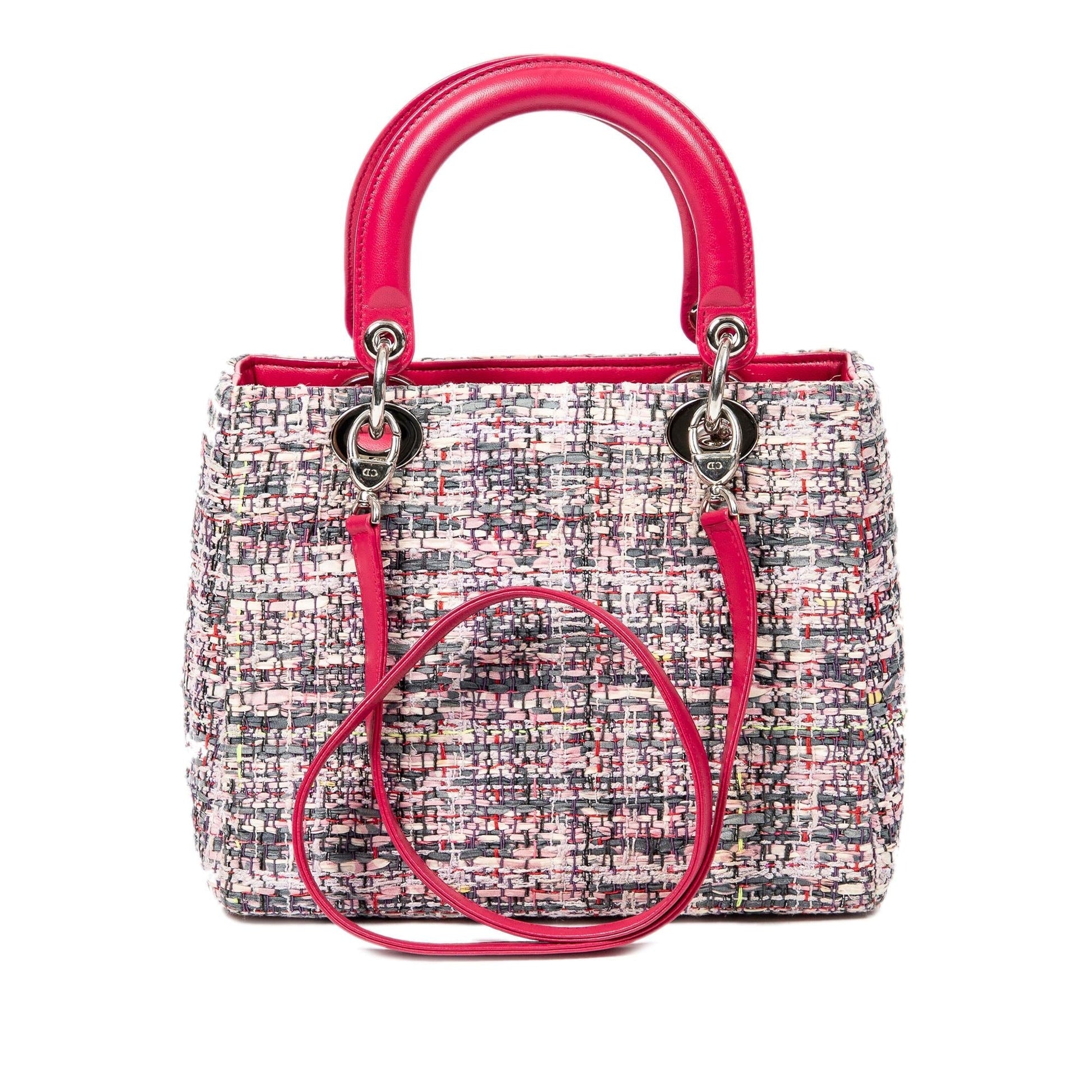 Dior Tweed Lady Satchel Shg 8Yjnuk Medium Satchel Bag