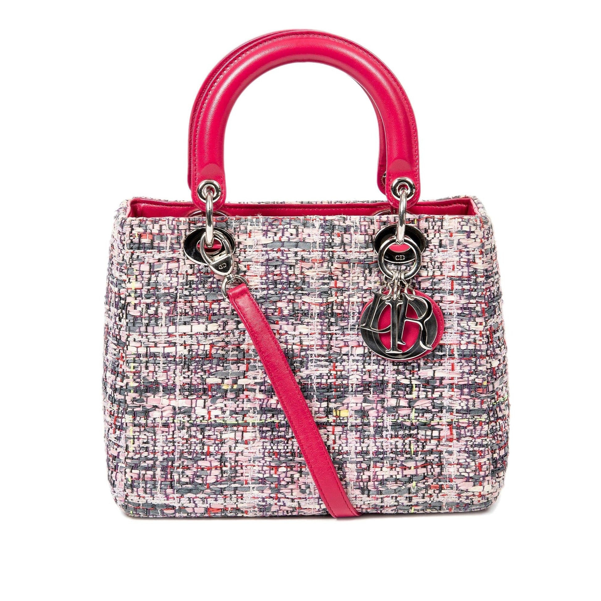Dior Tweed Lady Satchel Shg 8Yjnuk Medium Satchel Bag
