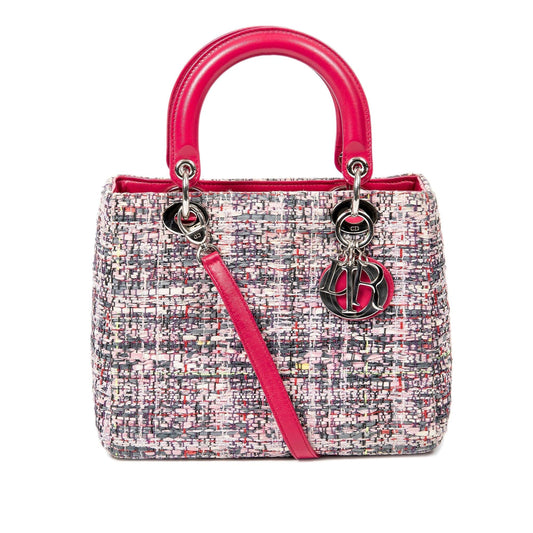 Dior Tweed Lady Satchel Shg 8Yjnuk Medium Satchel Bag