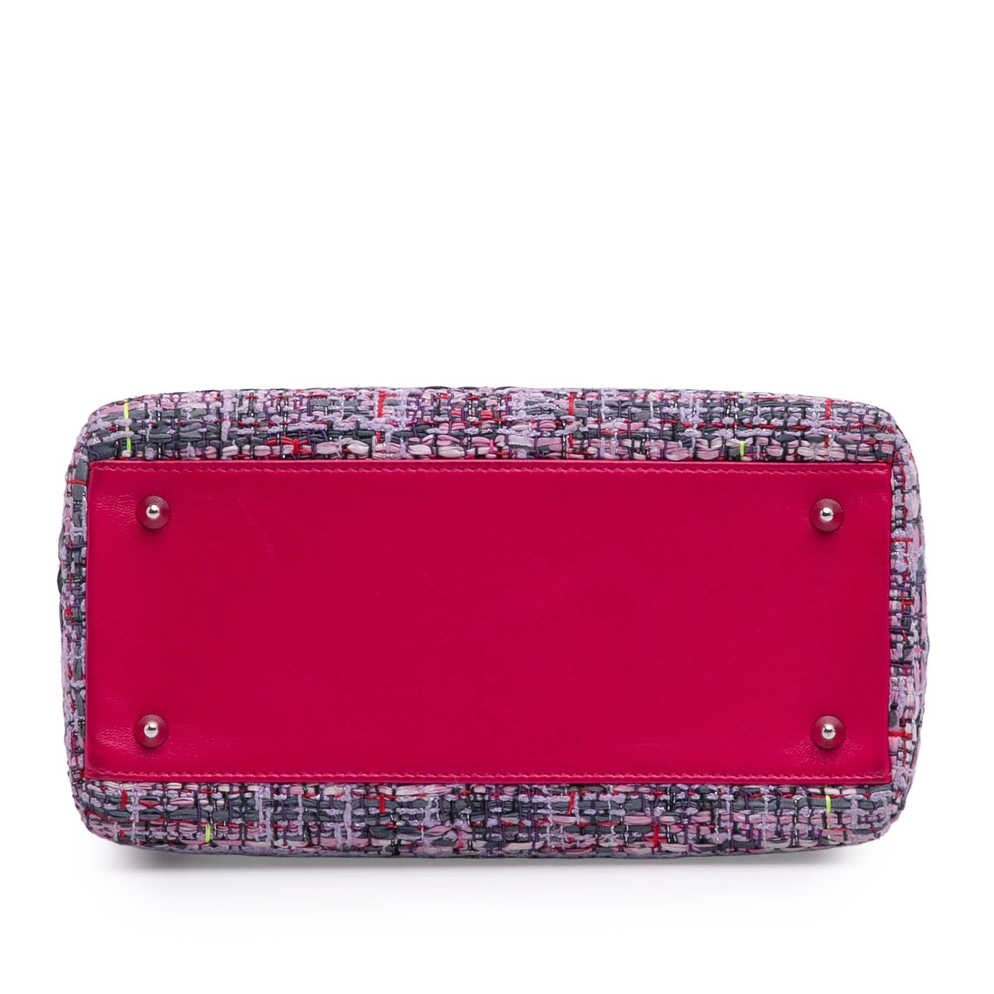 Dior Tweed Lady Satchel Bag Medium Lady Dior 1