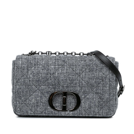 Dior Tweed Macrocannage Caro Bag Shg E8O6Vd Medium Crossbody Bag