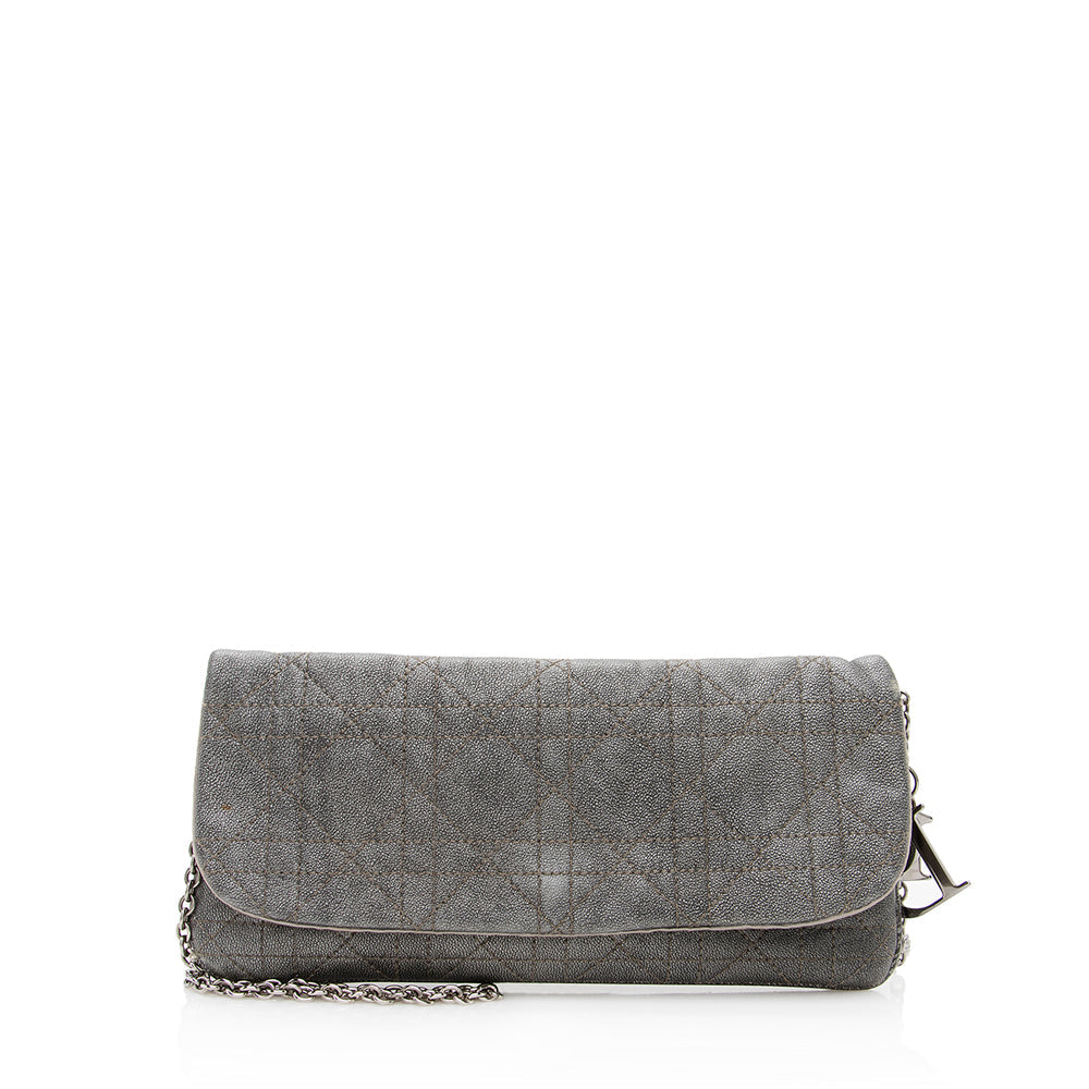 Dior Metallic Calfskin Lady Pouch Crossbody Bag Shf