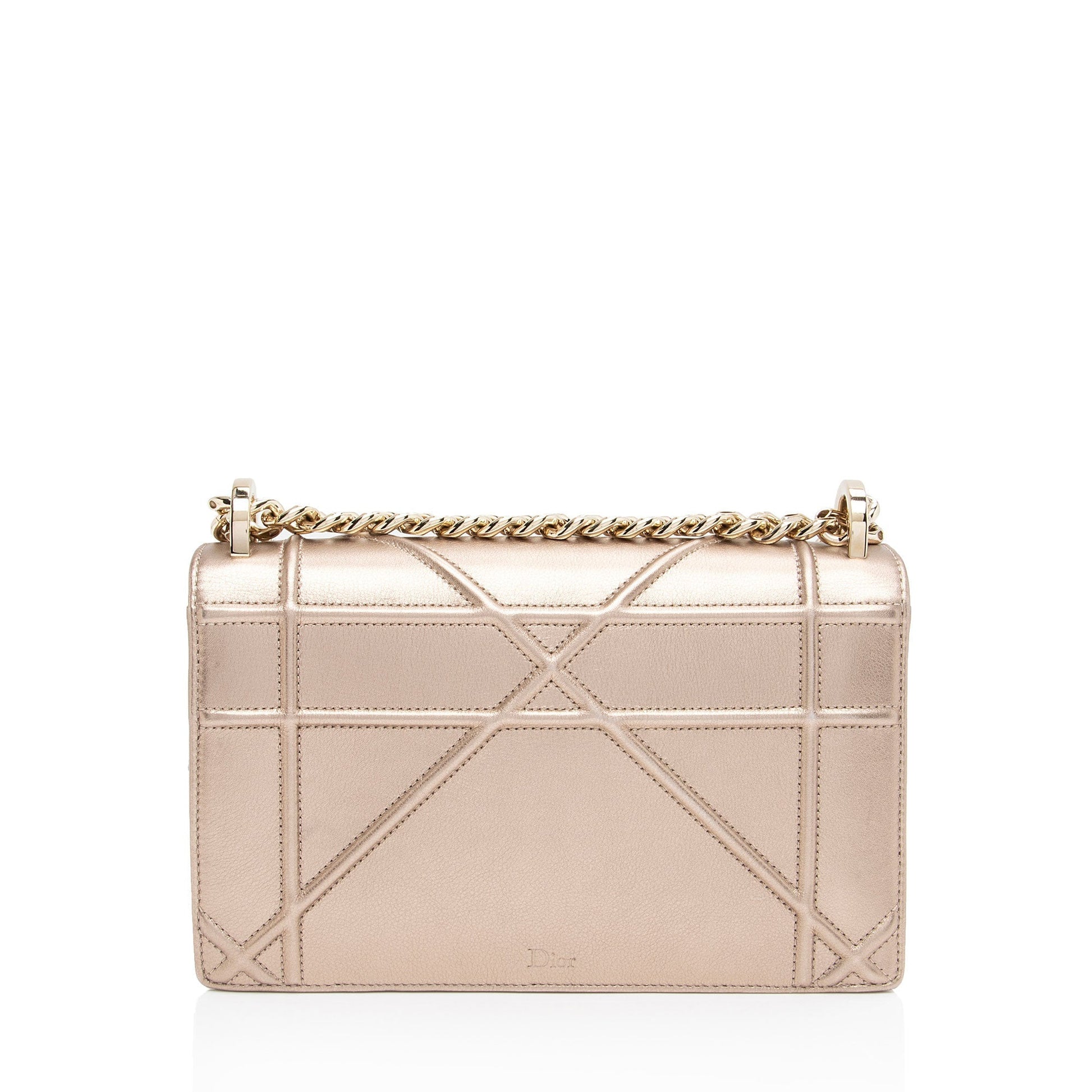 Dior Metallic Calfskin ama Shoulder Bag Medium