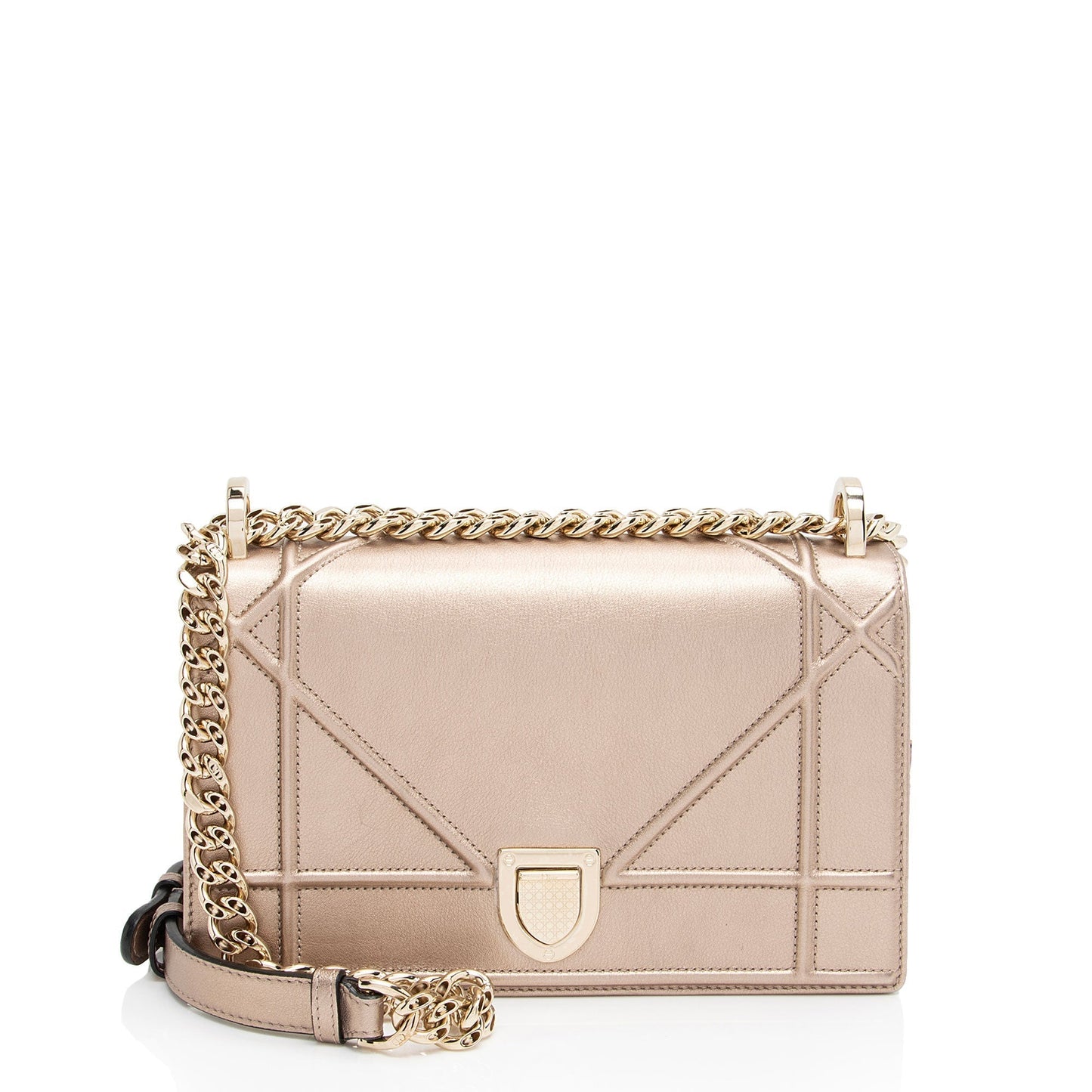 Dior Metallic Calfskin ama Shoulder Bag Medium