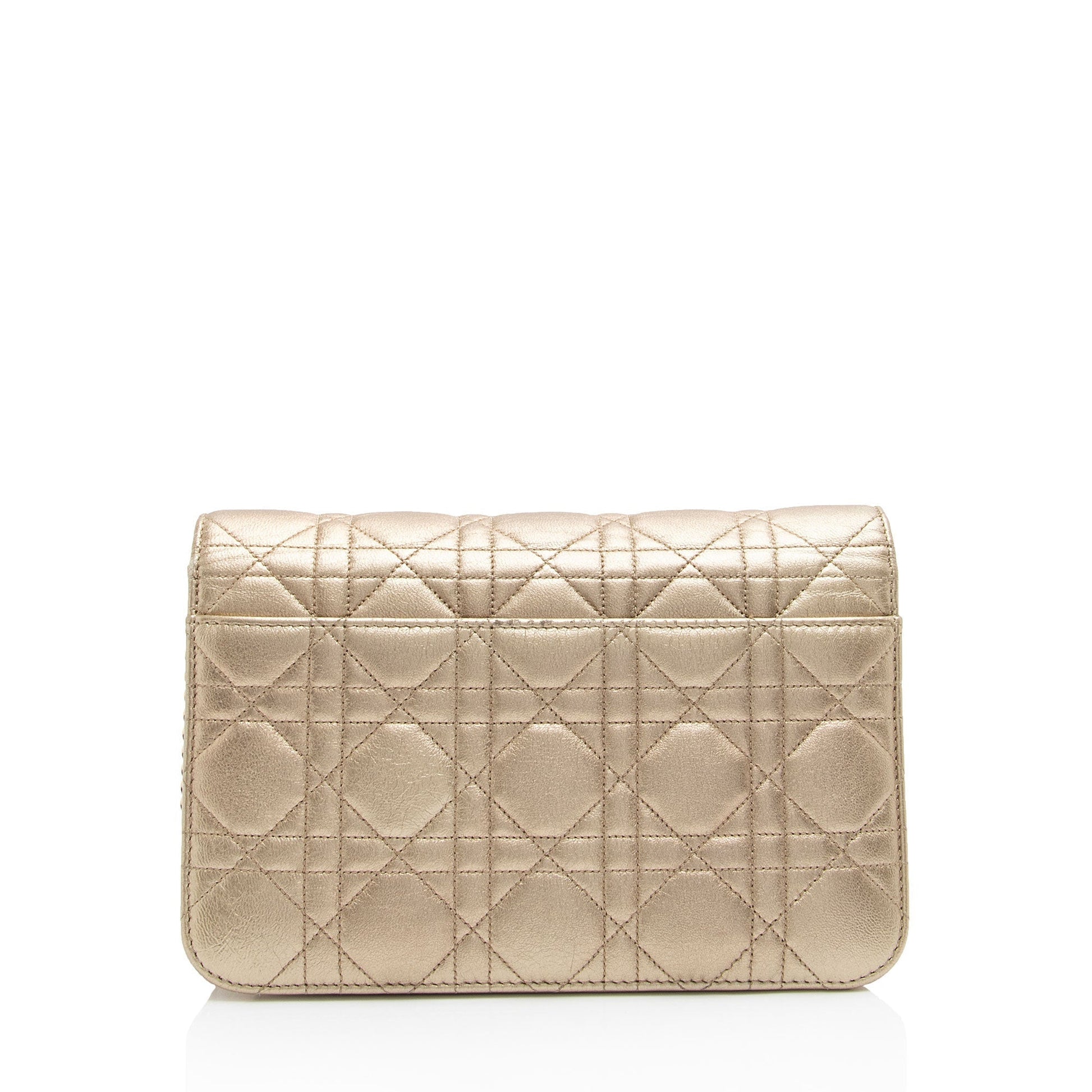Dior Metallic Cannage Miss Promenade Crossbody Shf 79Db0Q Lambskin Crossbody Bag