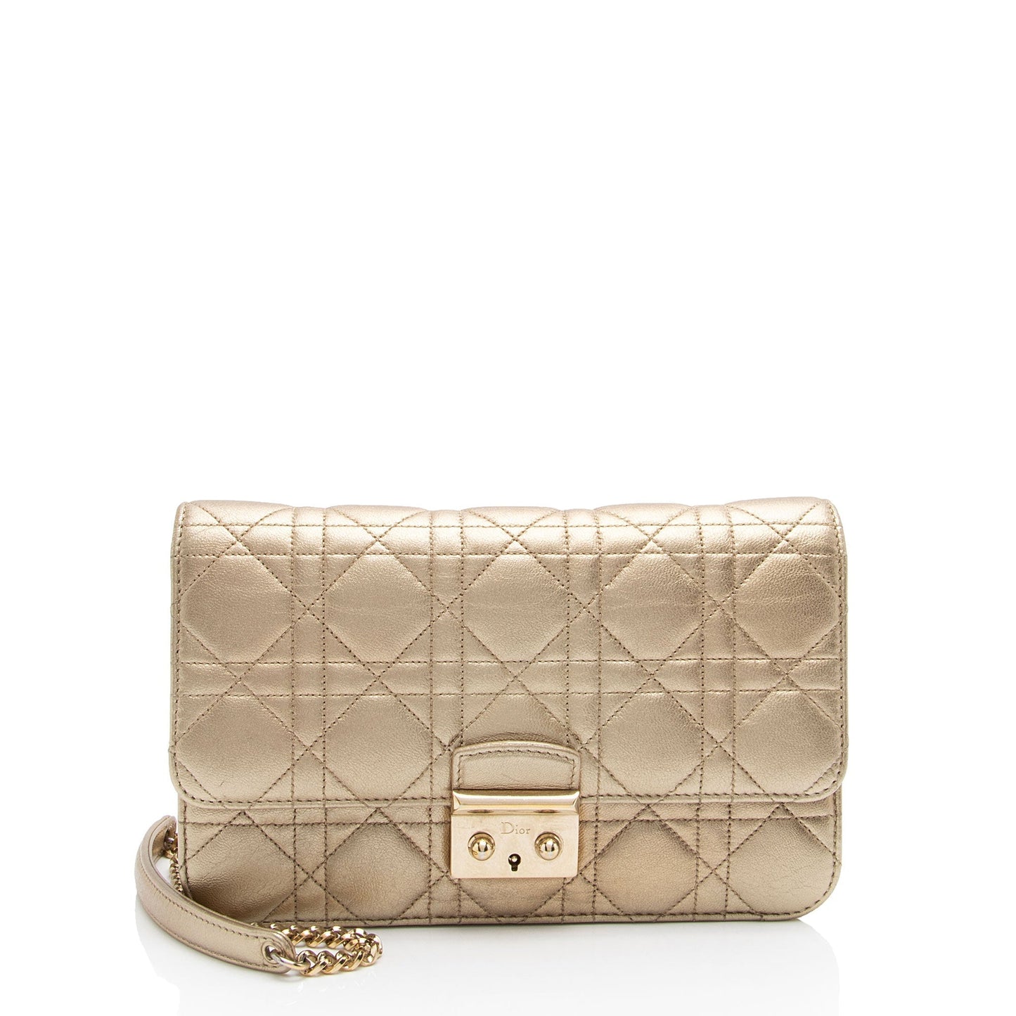 Dior Metallic Cannage Miss Promenade Crossbody Shf 79Db0Q Lambskin Crossbody Bag