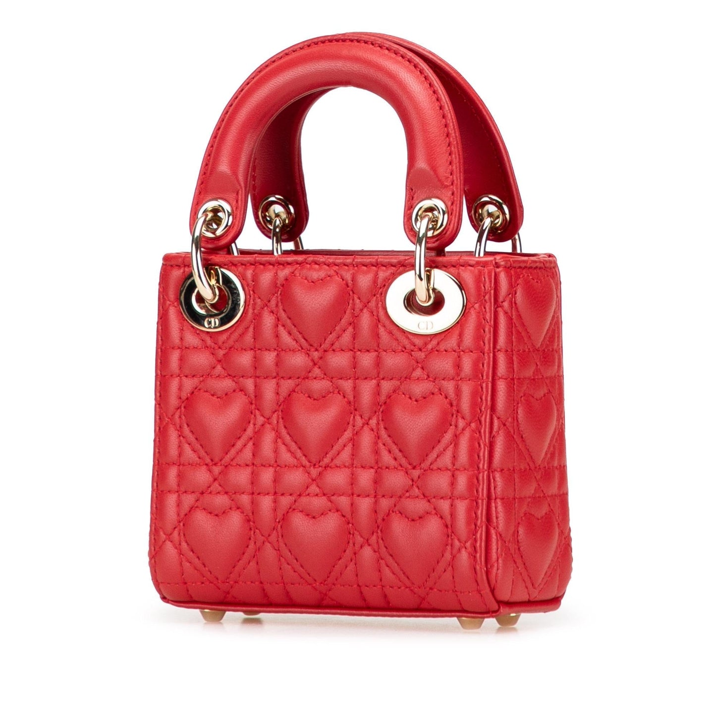 Dior Calfskin Cannage amour Lady Satchel Bag Micro