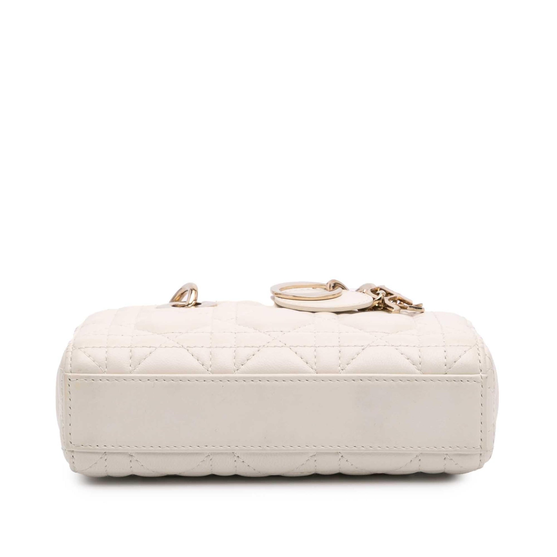 Dior Cannage Lady Joy Satchel Bag Lambskin Micro