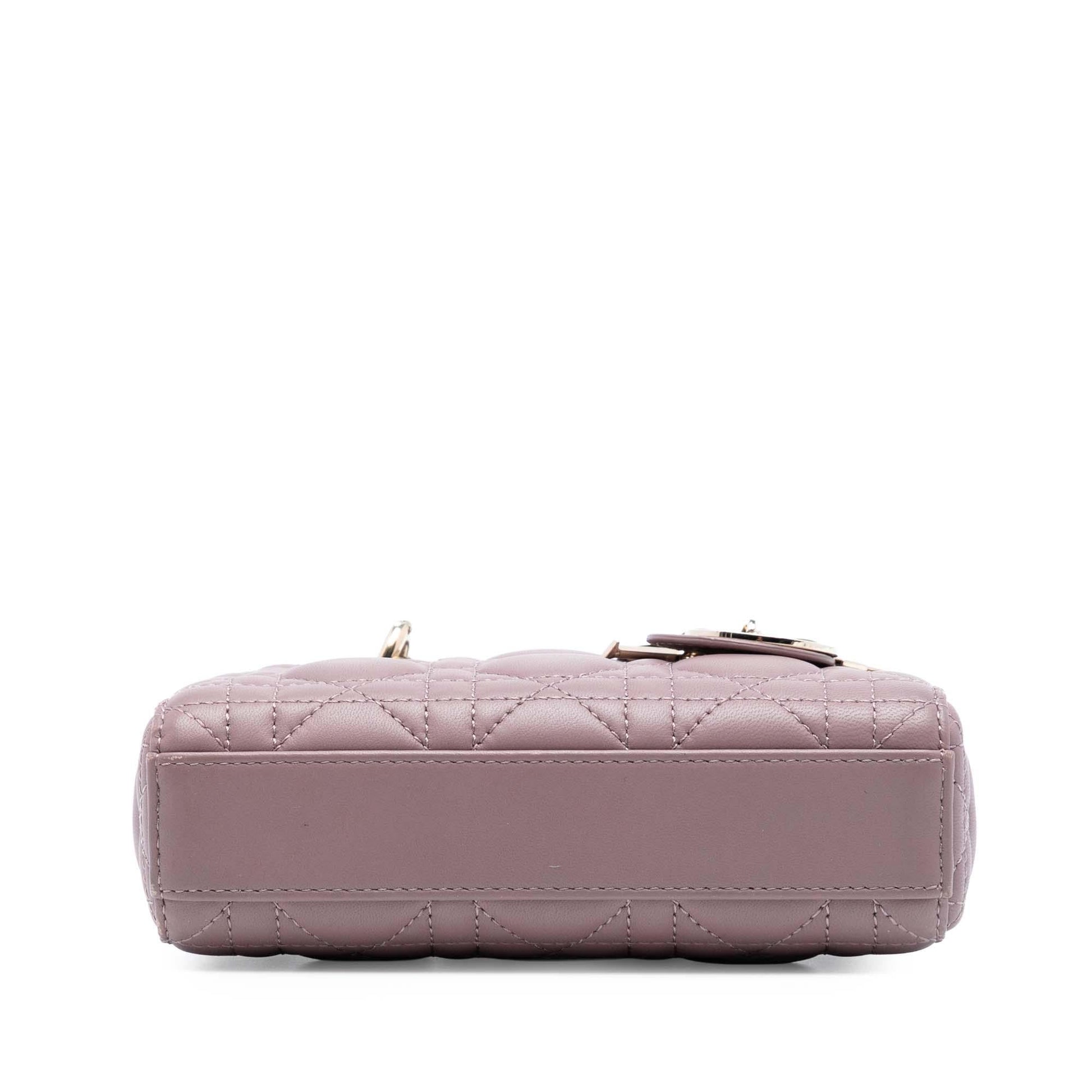 Dior Cannage Lady Joy Satchel Bag Lambskin Micro D Joy 1