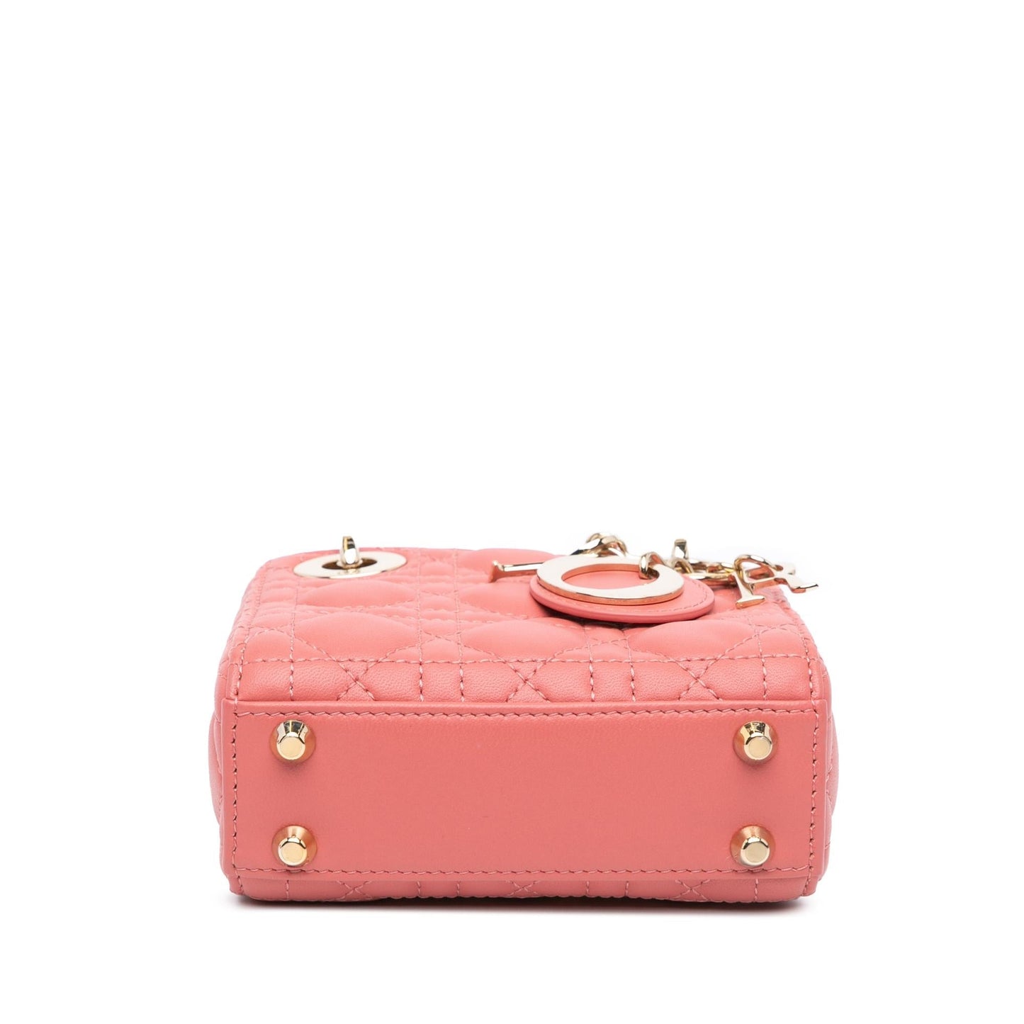 Dior Cannage Lady Satchel Bag Lambskin Micro Dior Shg 1T45Jj