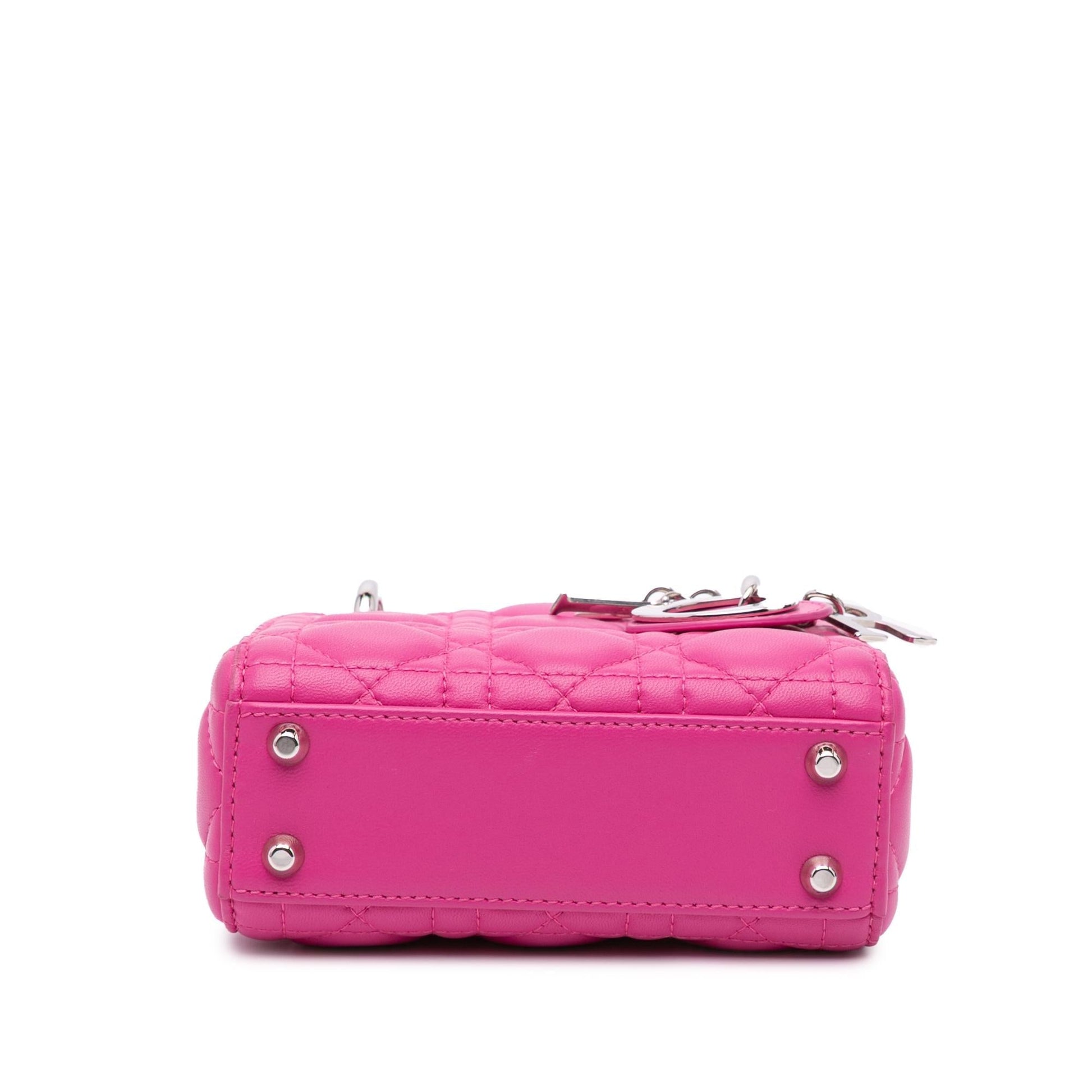 Dior Cannage Lady Satchel Bag Lambskin Micro Lady Dior 1