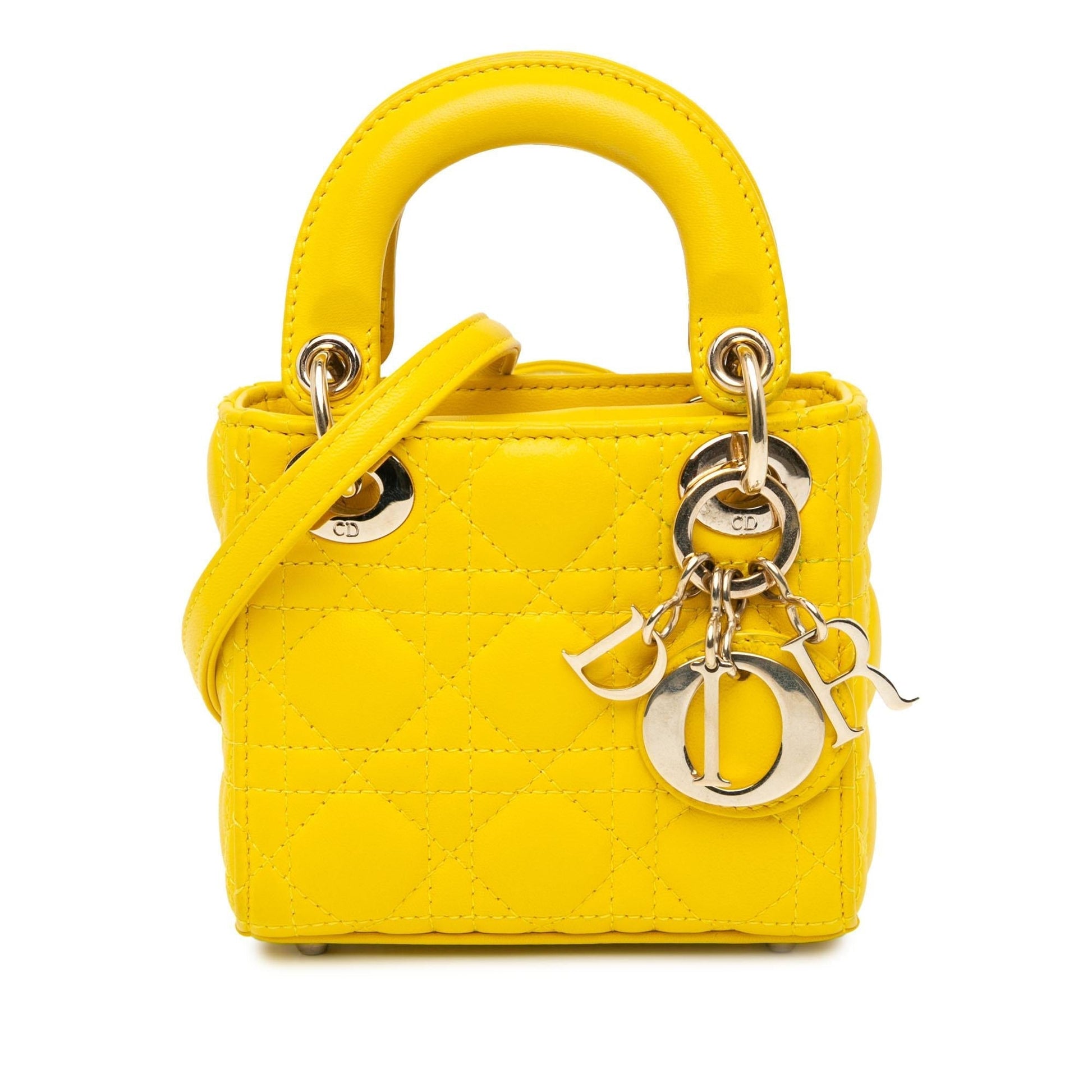 Dior Cannage Lady Satchel Bag Lambskin Micro Lady Dior 2