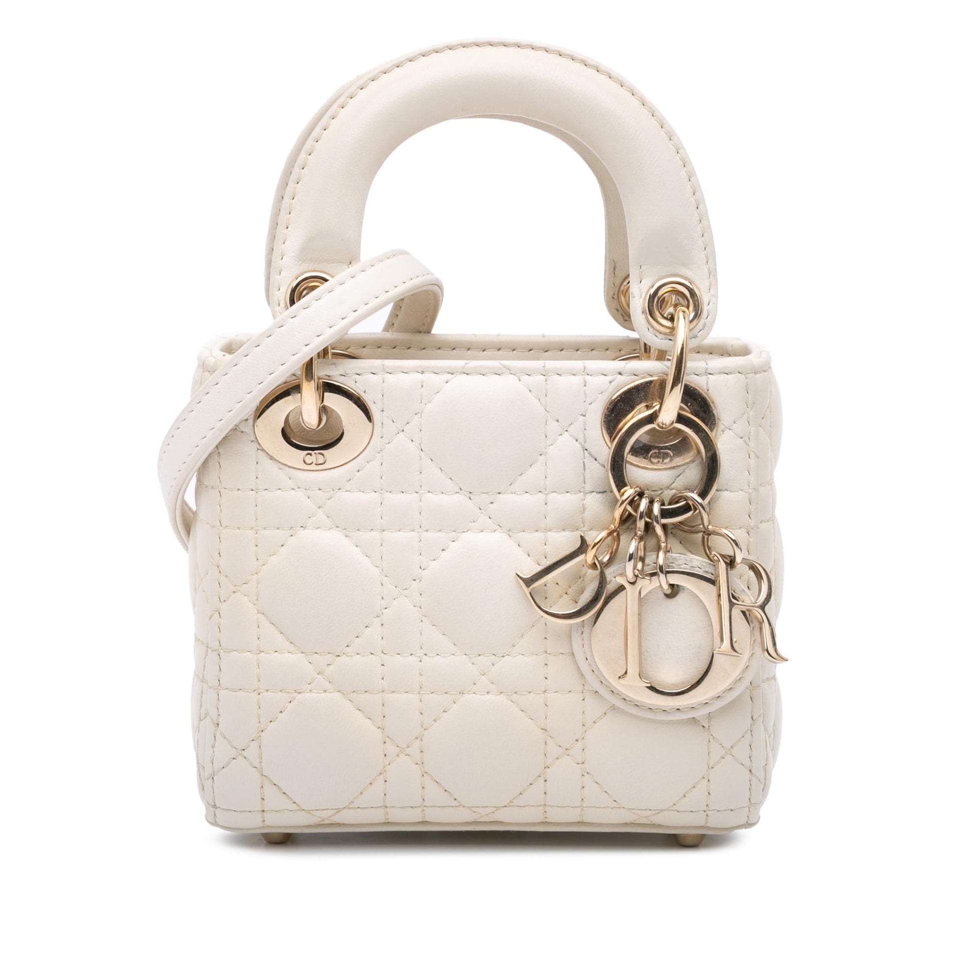 Dior Cannage Lady Satchel Bag Lambskin Micro Lady Dior 4