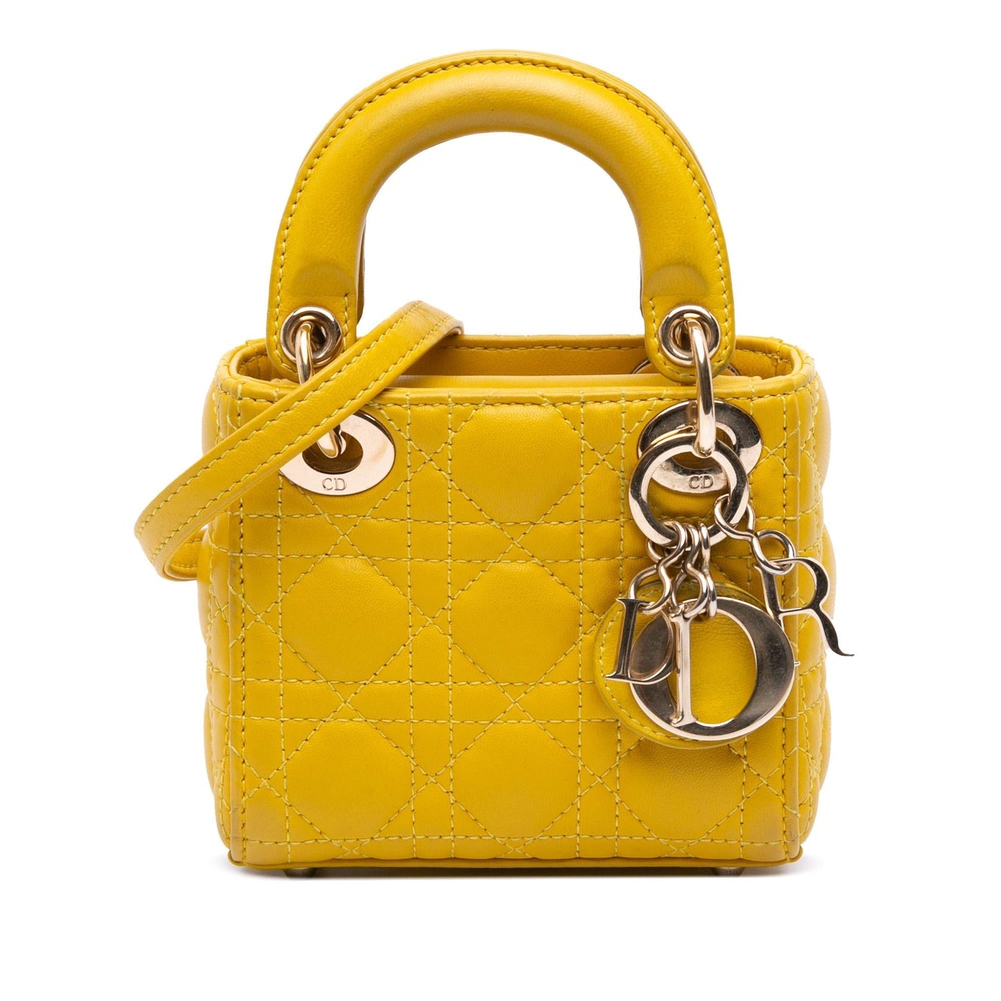 Dior Cannage Lady Satchel Bag Lambskin Micro Lady Dior 5