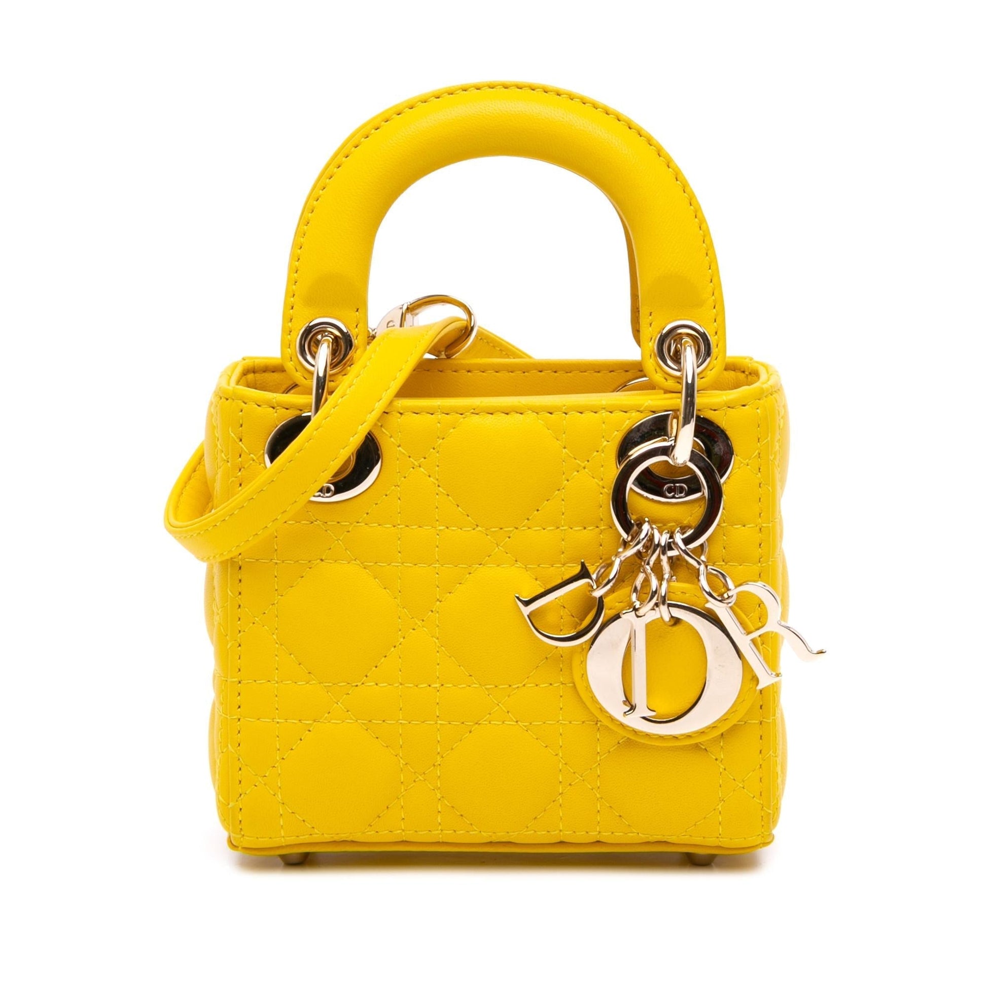Dior Cannage Lady Satchel Bag Lambskin Micro Lady Dior 6