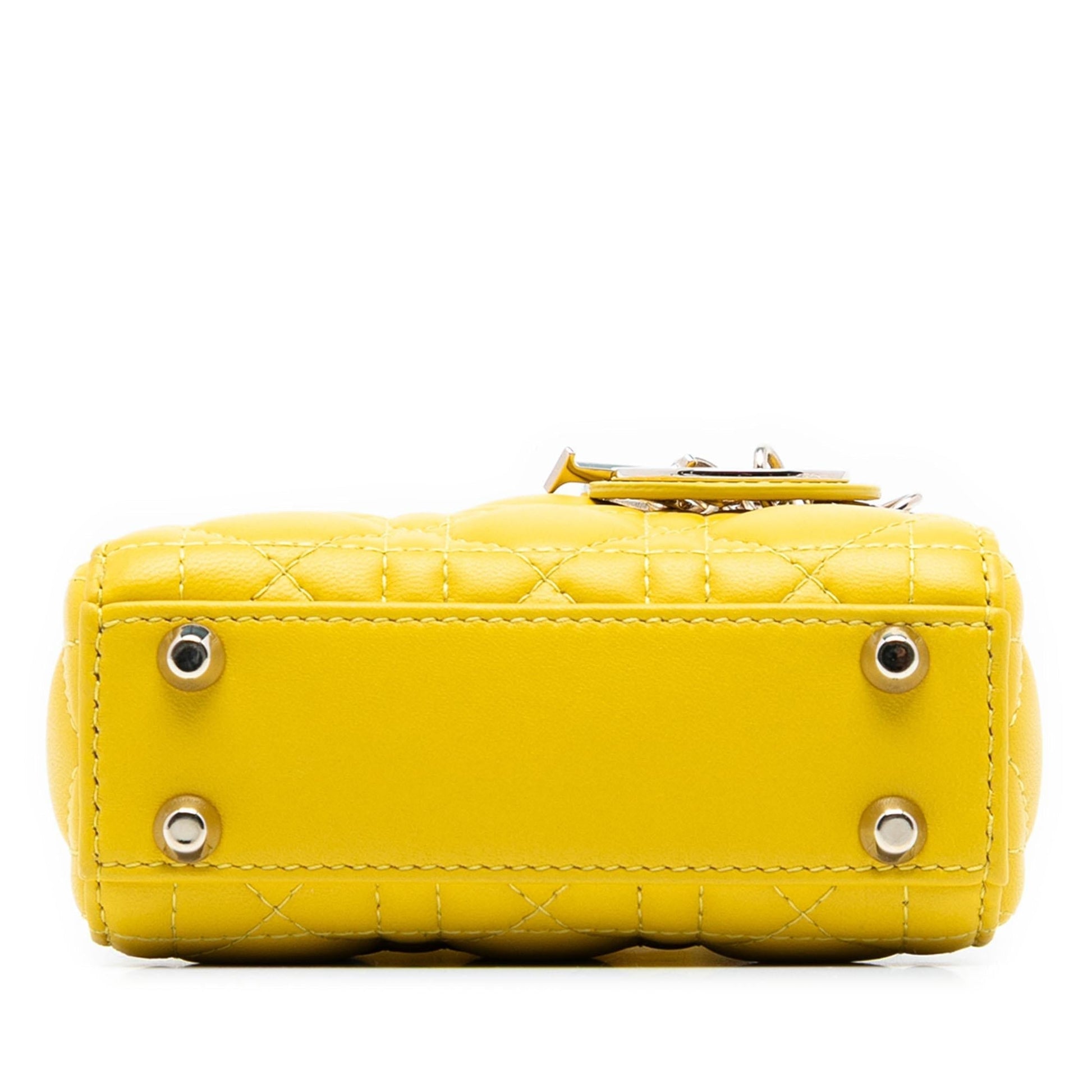 Dior Cannage Lady Satchel Bag Lambskin Micro Lady Dior 7