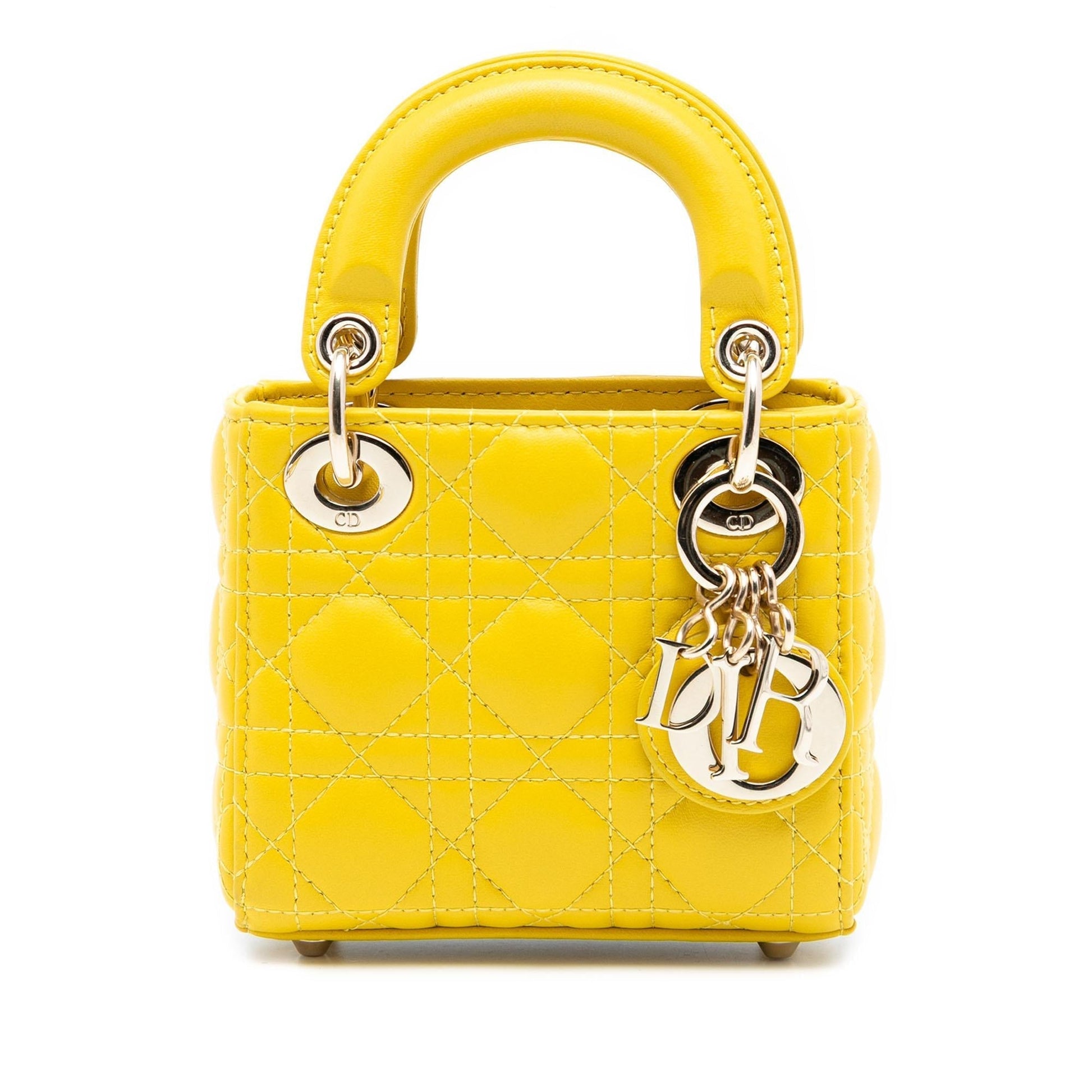 Dior Cannage Lady Satchel Bag Lambskin Micro Lady Dior 7