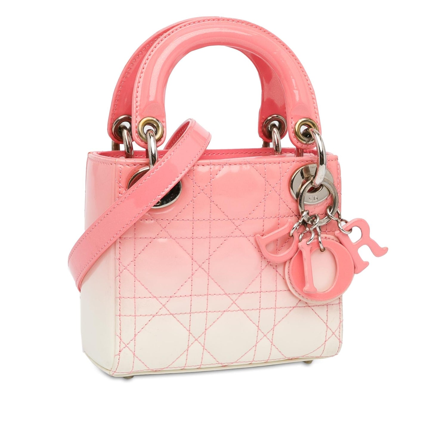 Dior Ombre Cannage Lady Shg 9Xis5T Satchel Bag Patent Micro